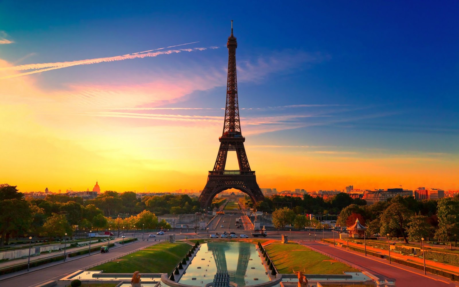 Eiffel Tower Sunset under the Eiffel Tower Paris France