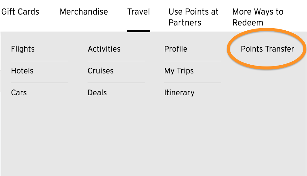 Transfer Citi Points