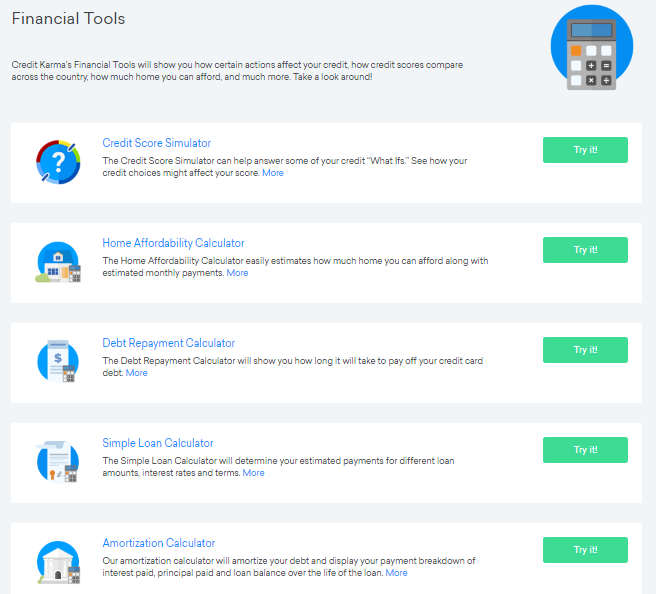 Credit Card Financial Tools