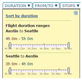 matrix ita filtering duration