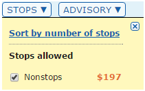 matrix ita filtering stops