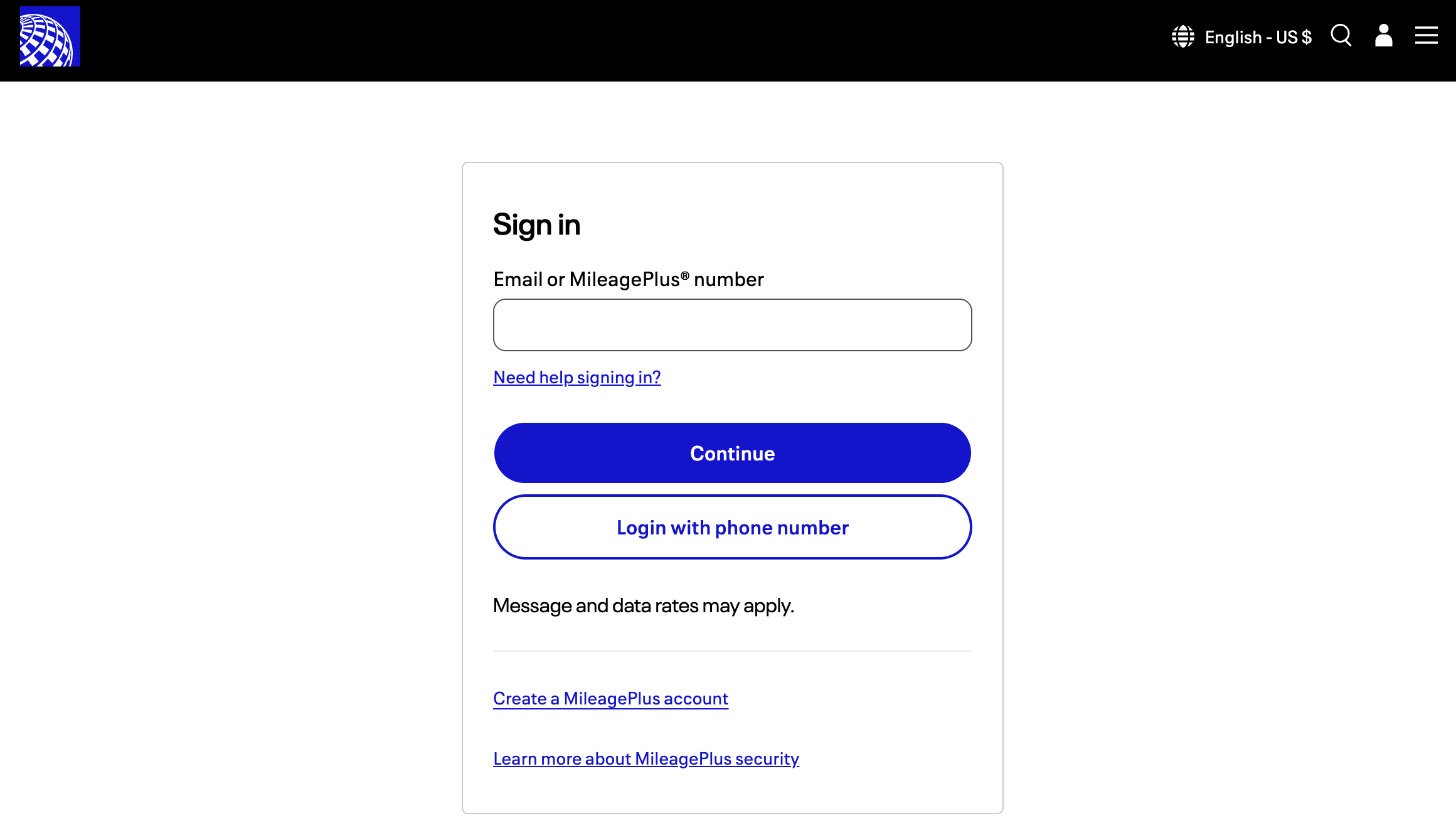 United mileageplus shopping login