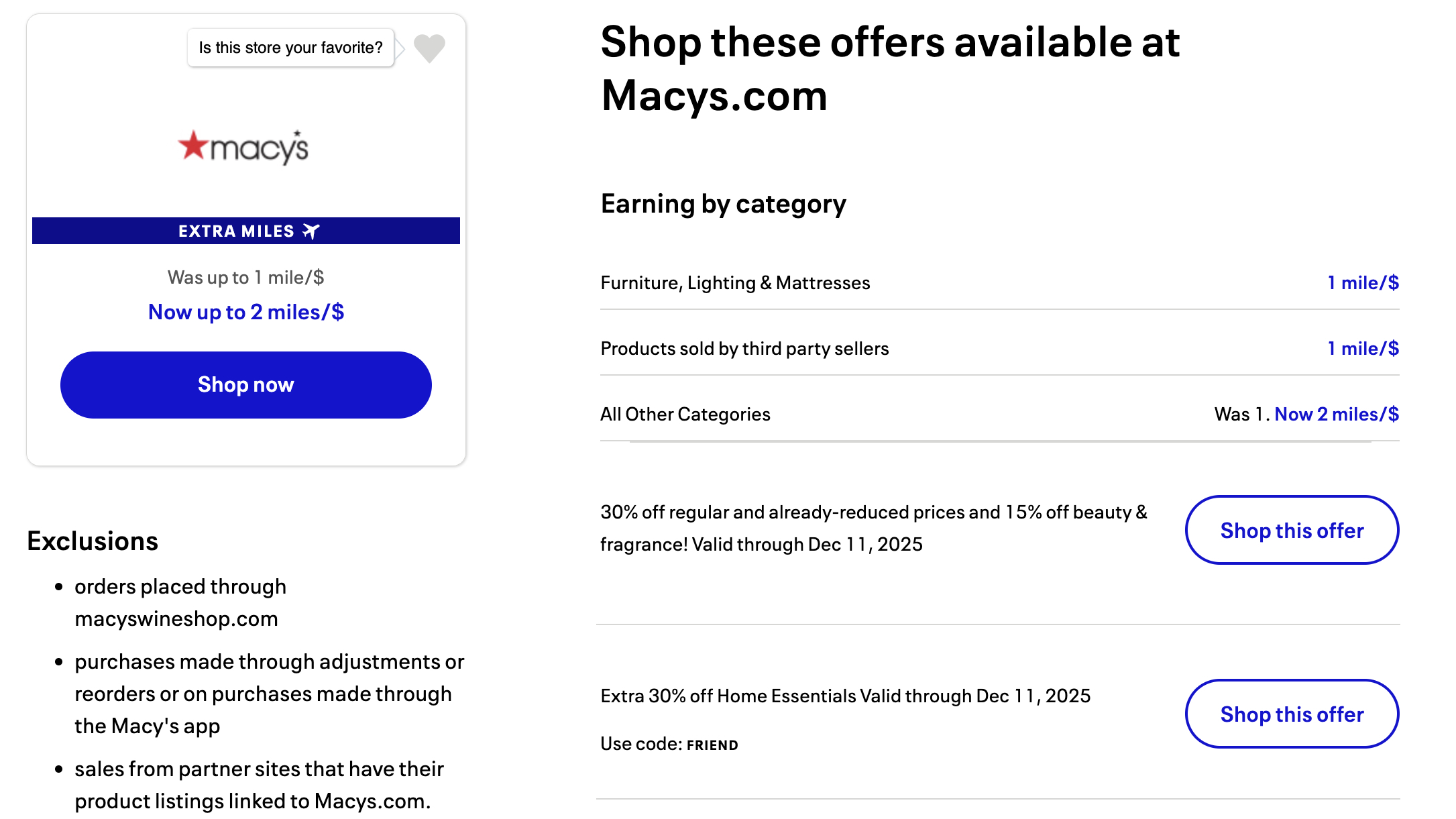mileageplus shopping macys