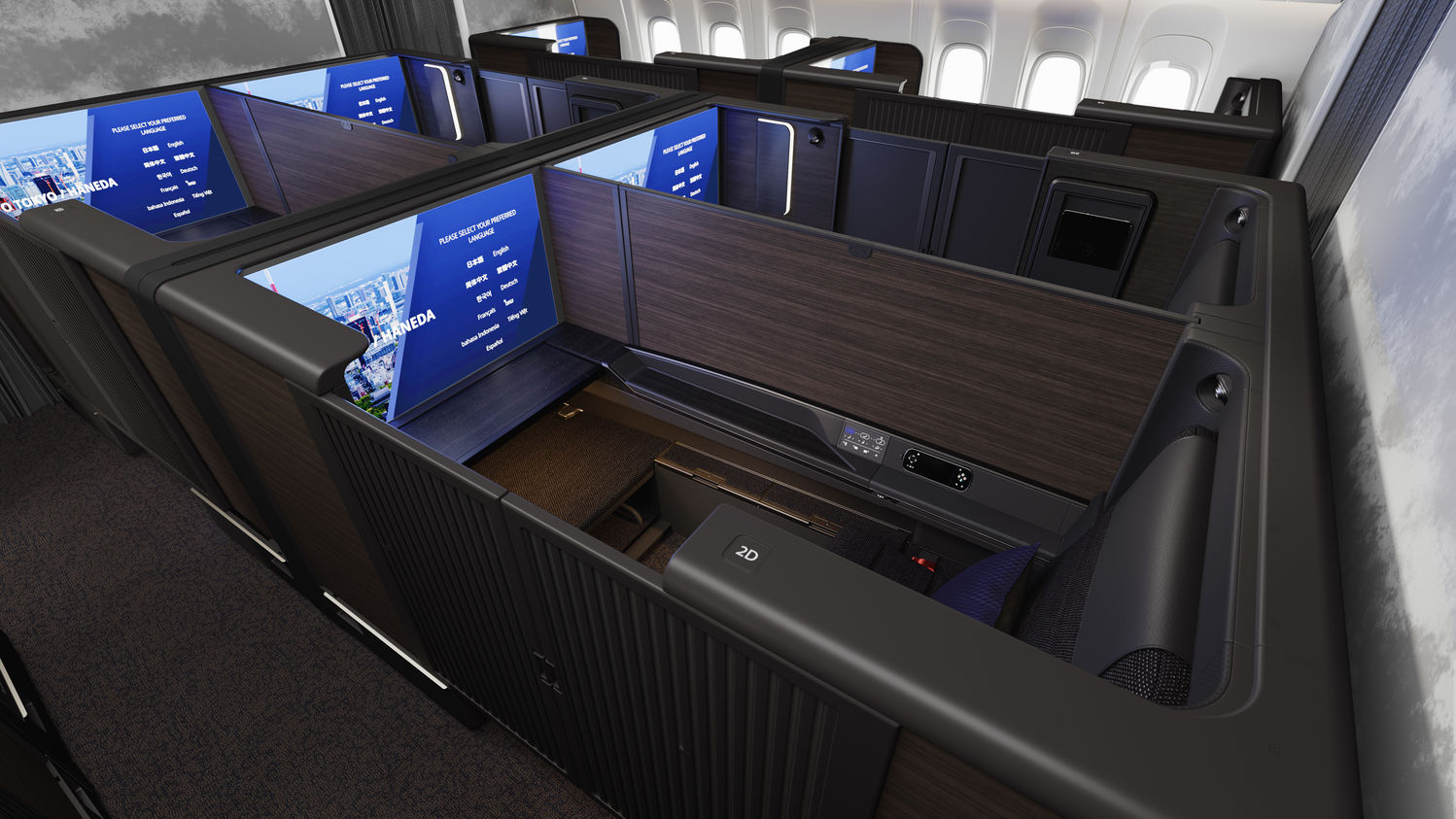 ANA New 777 The Suite First Class Cabin