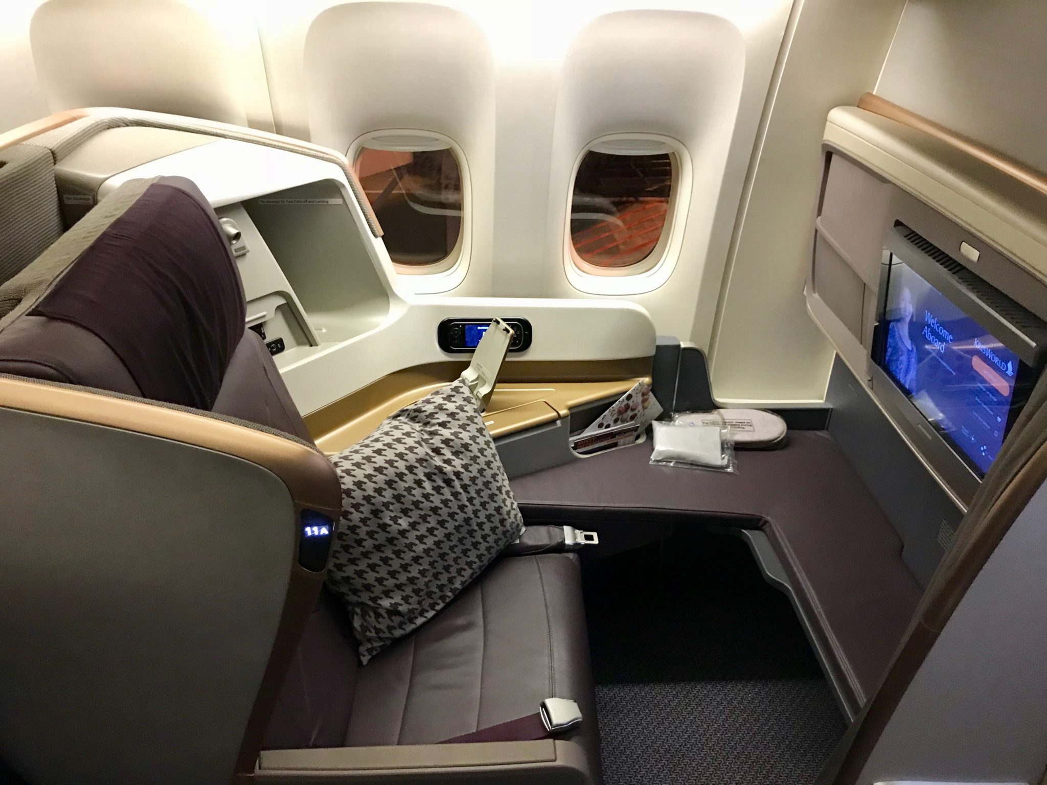 Singapore Airlines Business Class 777 – Seat Singapore Airlines Business Class 777 - Seat