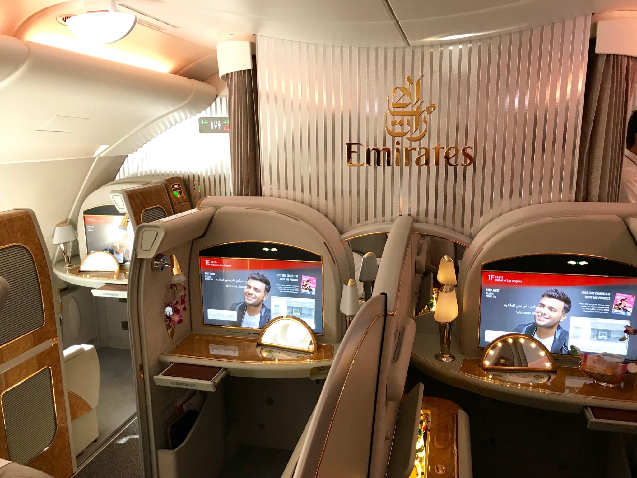 Emirates First Class A380 - First Class Cabin