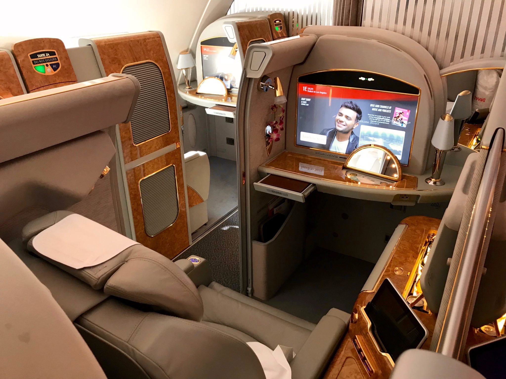 Emirates First Class A380 – Seat 1E Emirates First Class A380 - Seat 1E