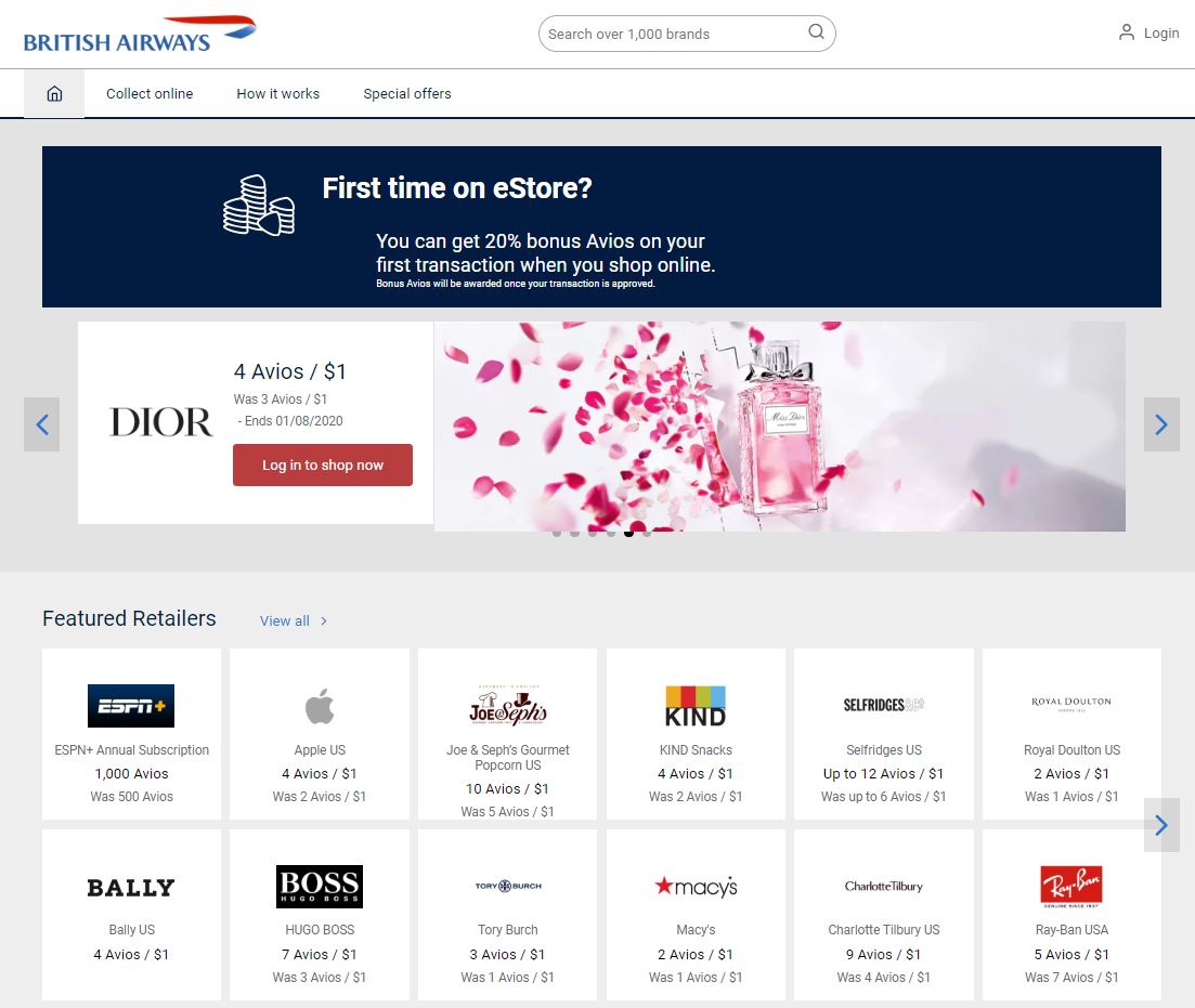 British Airways Executive Club eStore The British Airways Club eStore