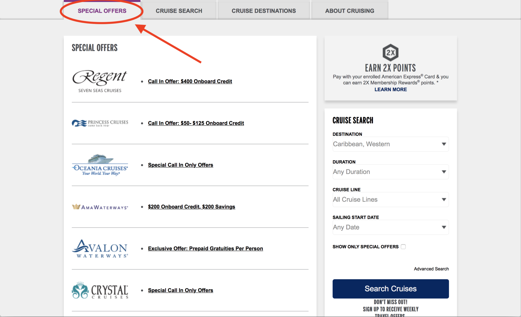 Amex-travel-cruise-special-offers American Express Travel Cruise Special Offers