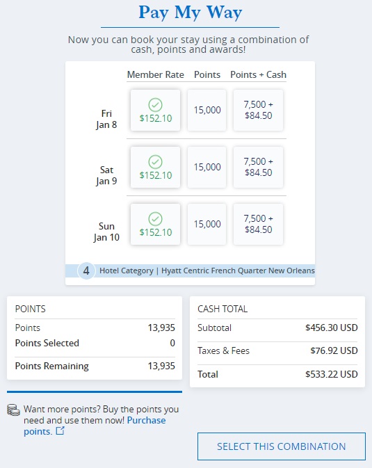 Hyatt Pay My Way