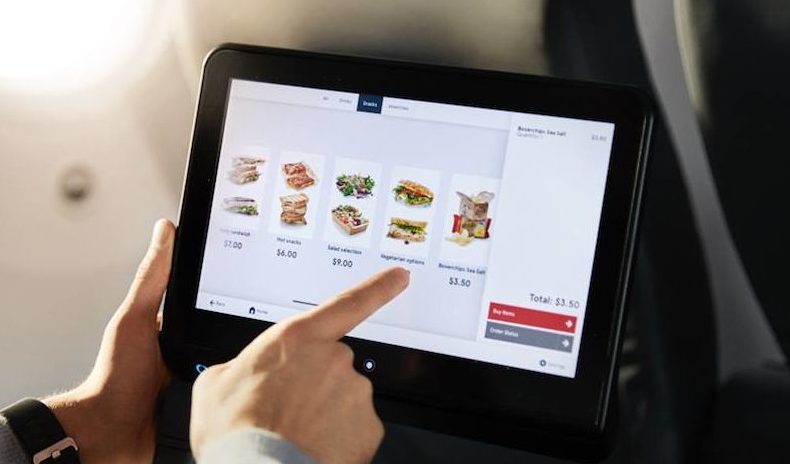 In-flight Menu Ordering, Touchscreen; Norwegian Airlines In-flight Menu Ordering, Touchscreen; Norwegian Airlines