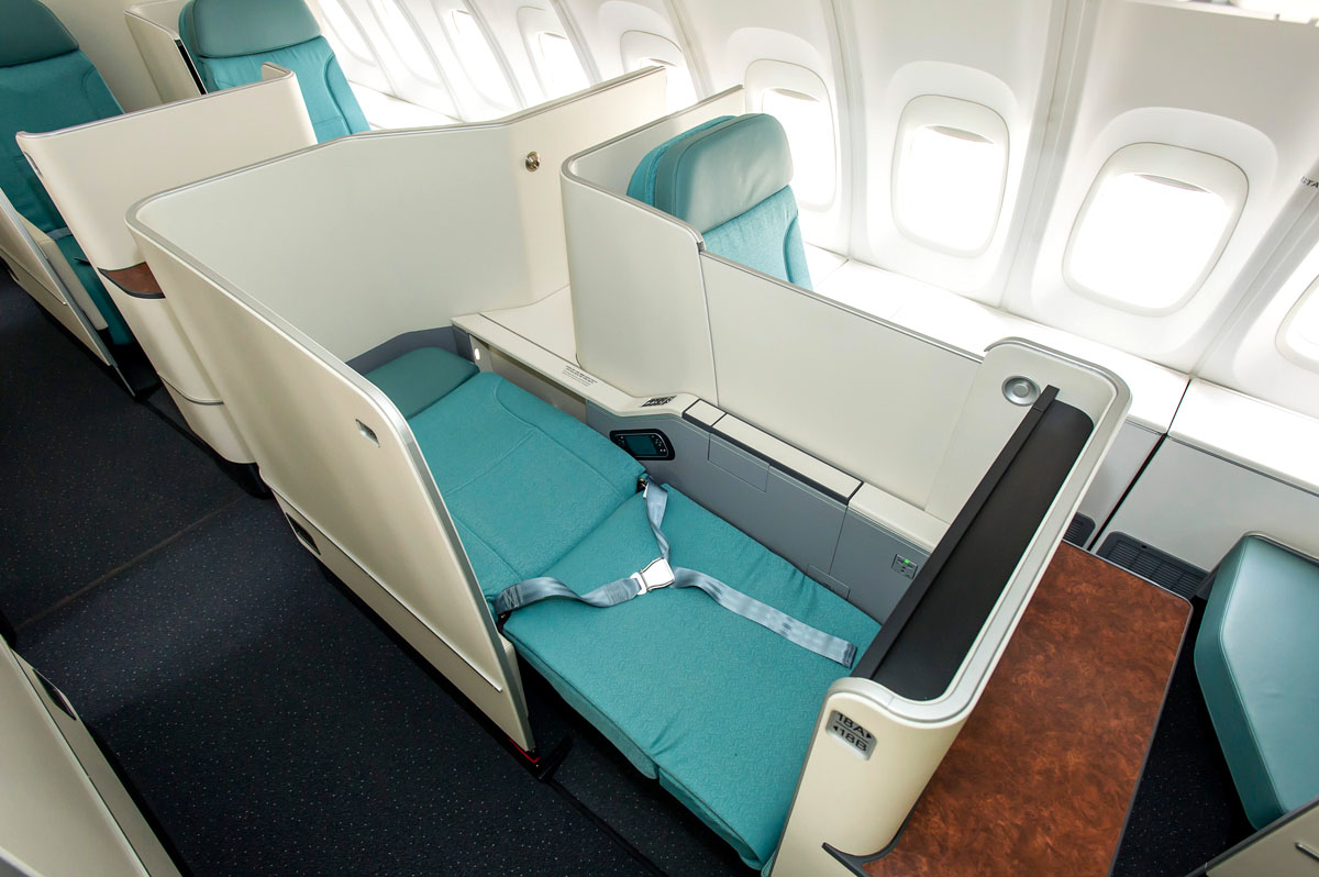 Korean Air Business Class Bed Korean Air Business Class Bed