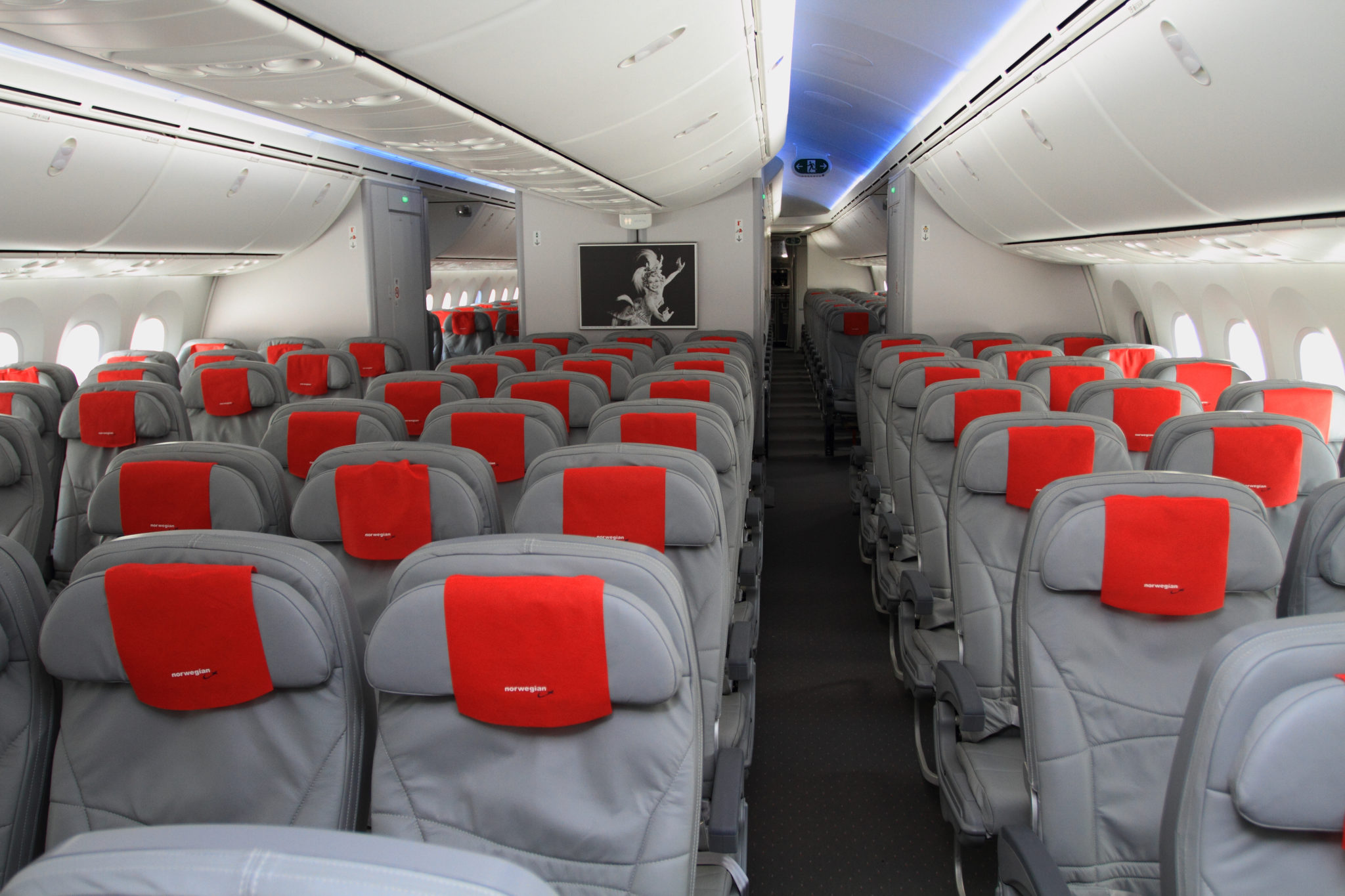Norwegian Airlines Economy Cabin