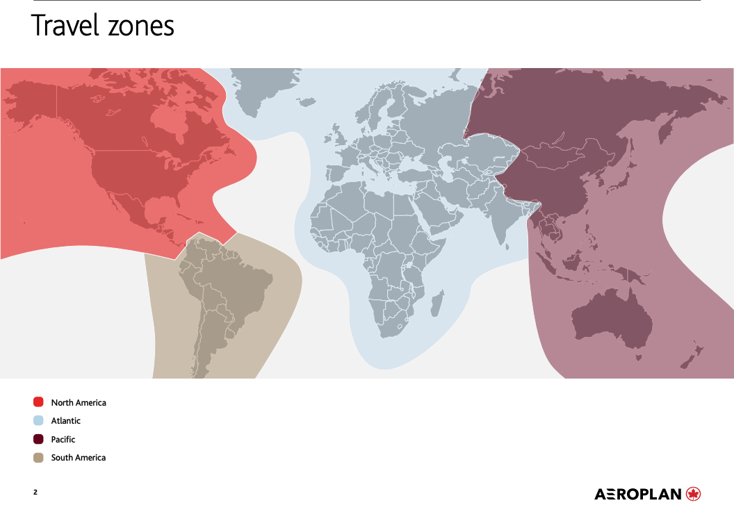 Aeroplan Regions