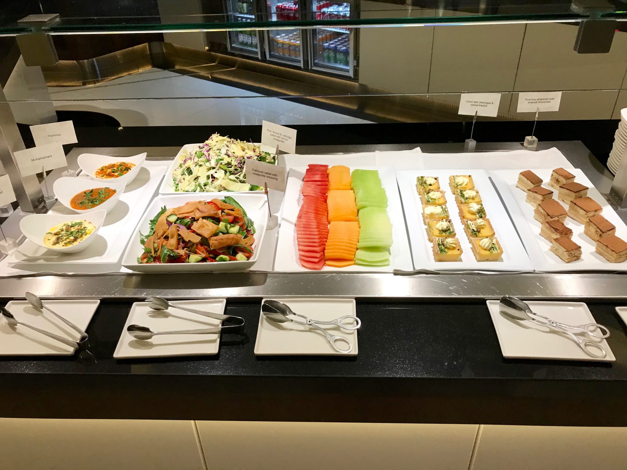 Etihad First Class Apartment - Sydney Lounge Food