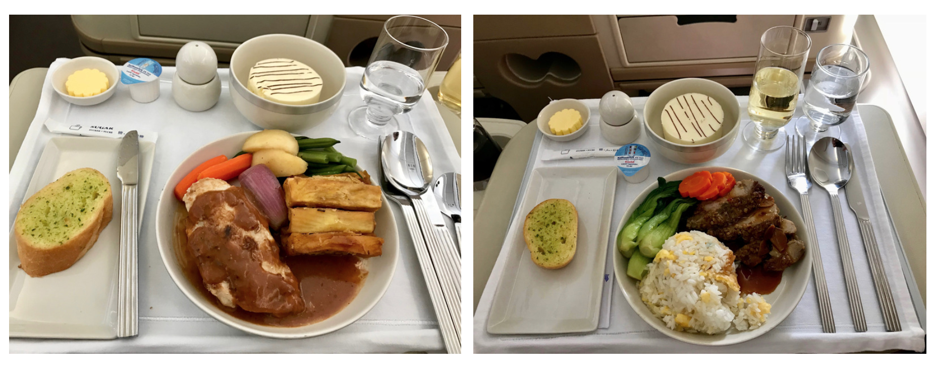 Singapore Airlines Business Class A330 - Dining