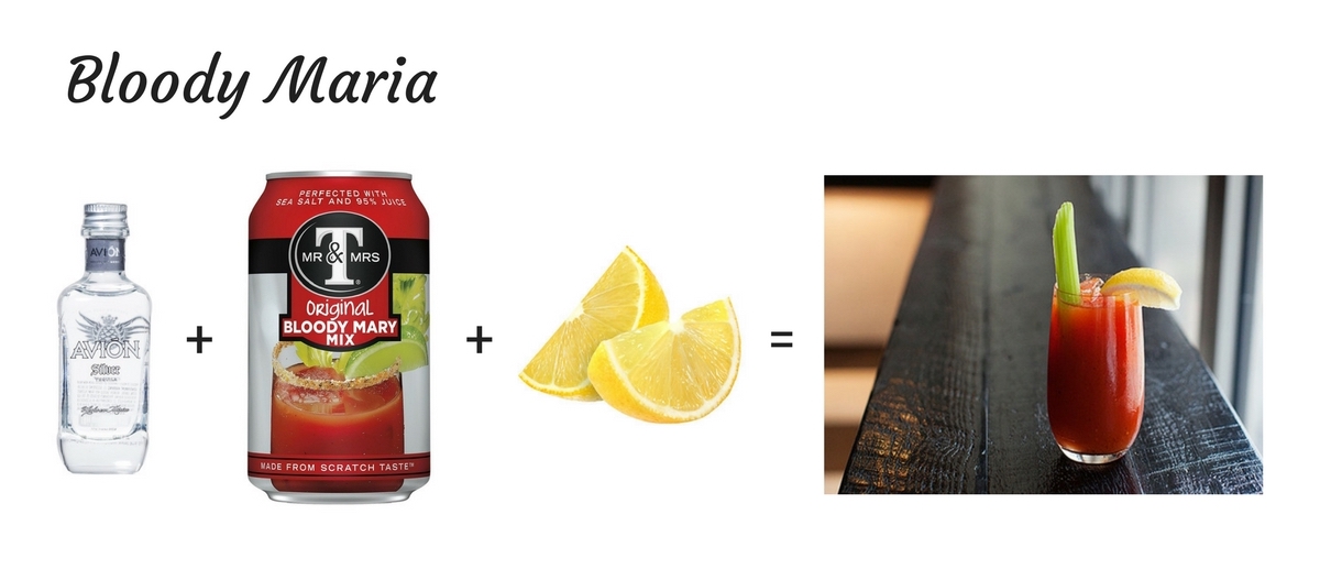 Airplane Cocktails - Bloody Maria