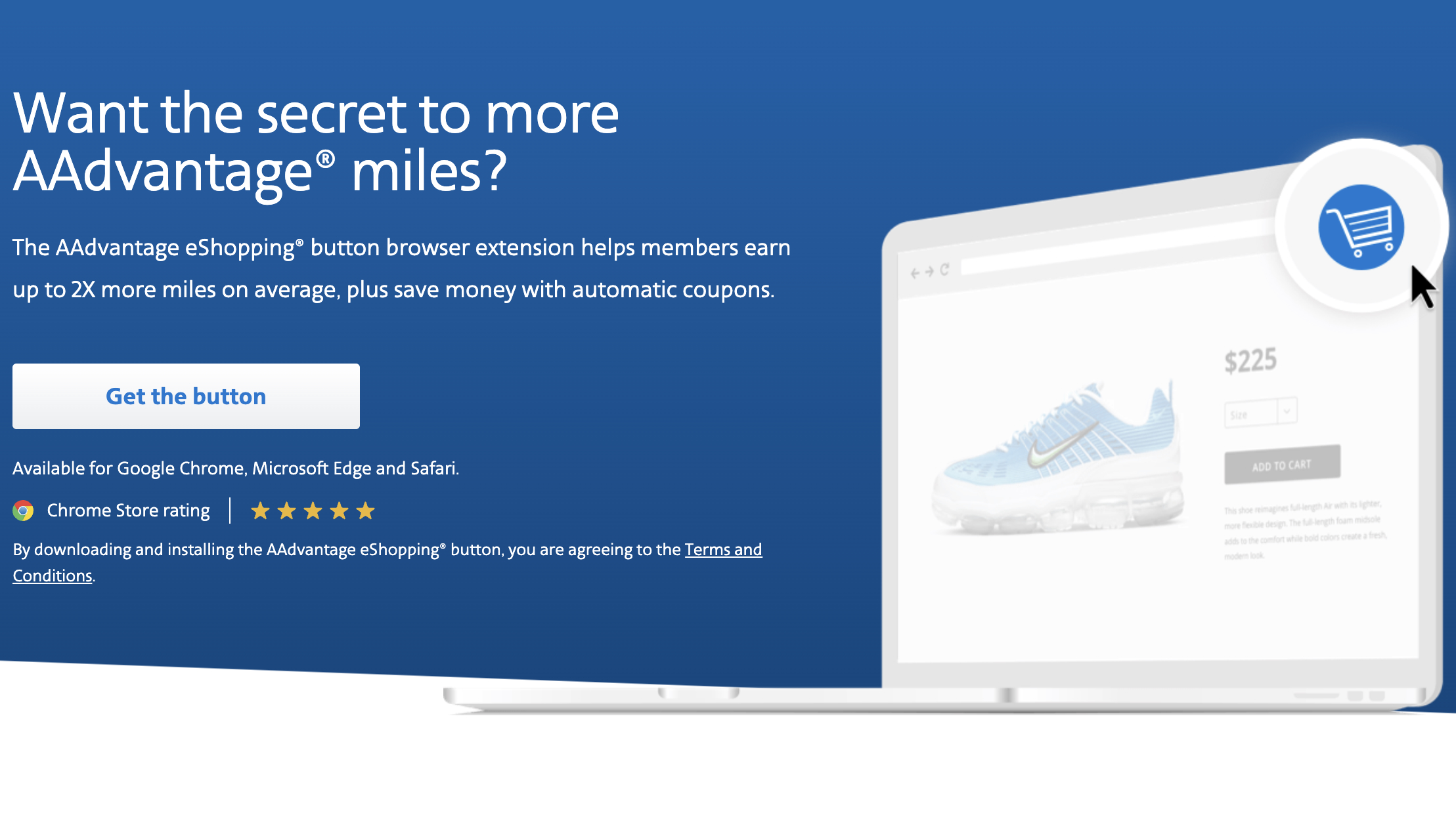 aadvantage eshopping button