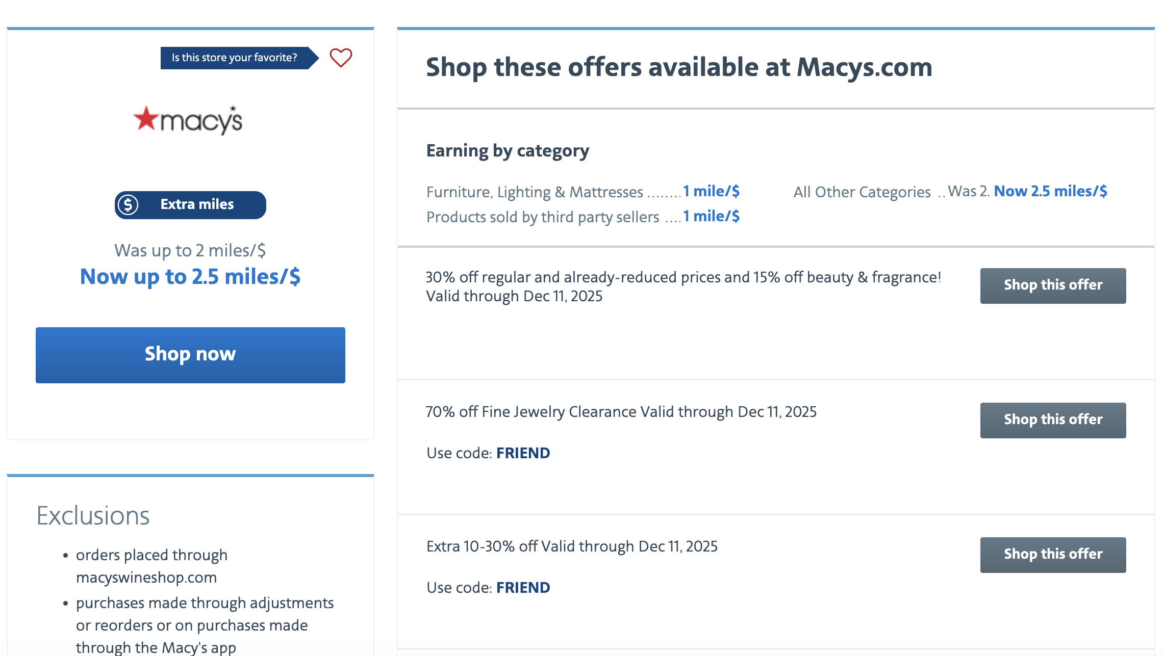 aadvantage shopping macys