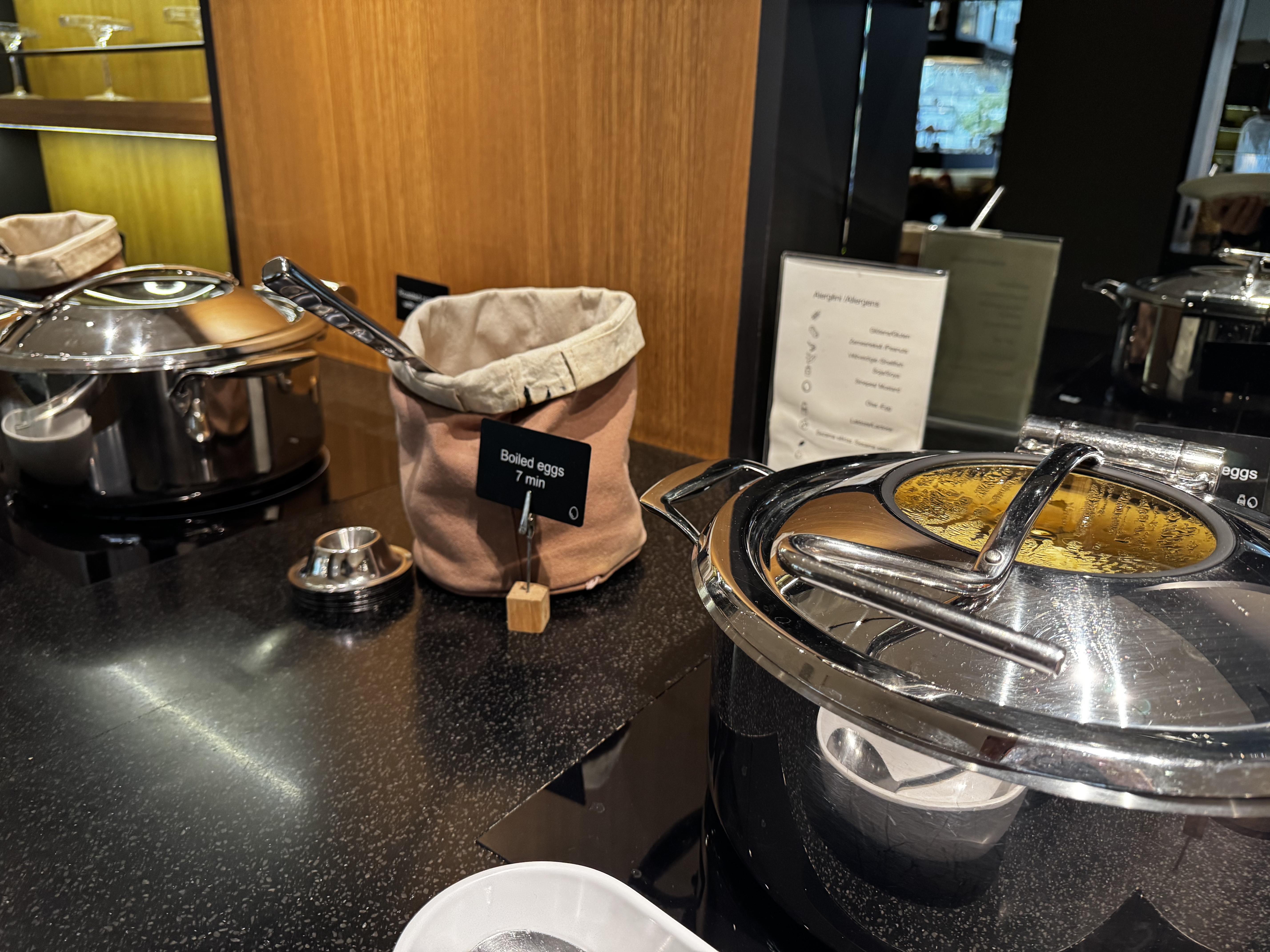 AC Hotel Riga breakfast hot plates