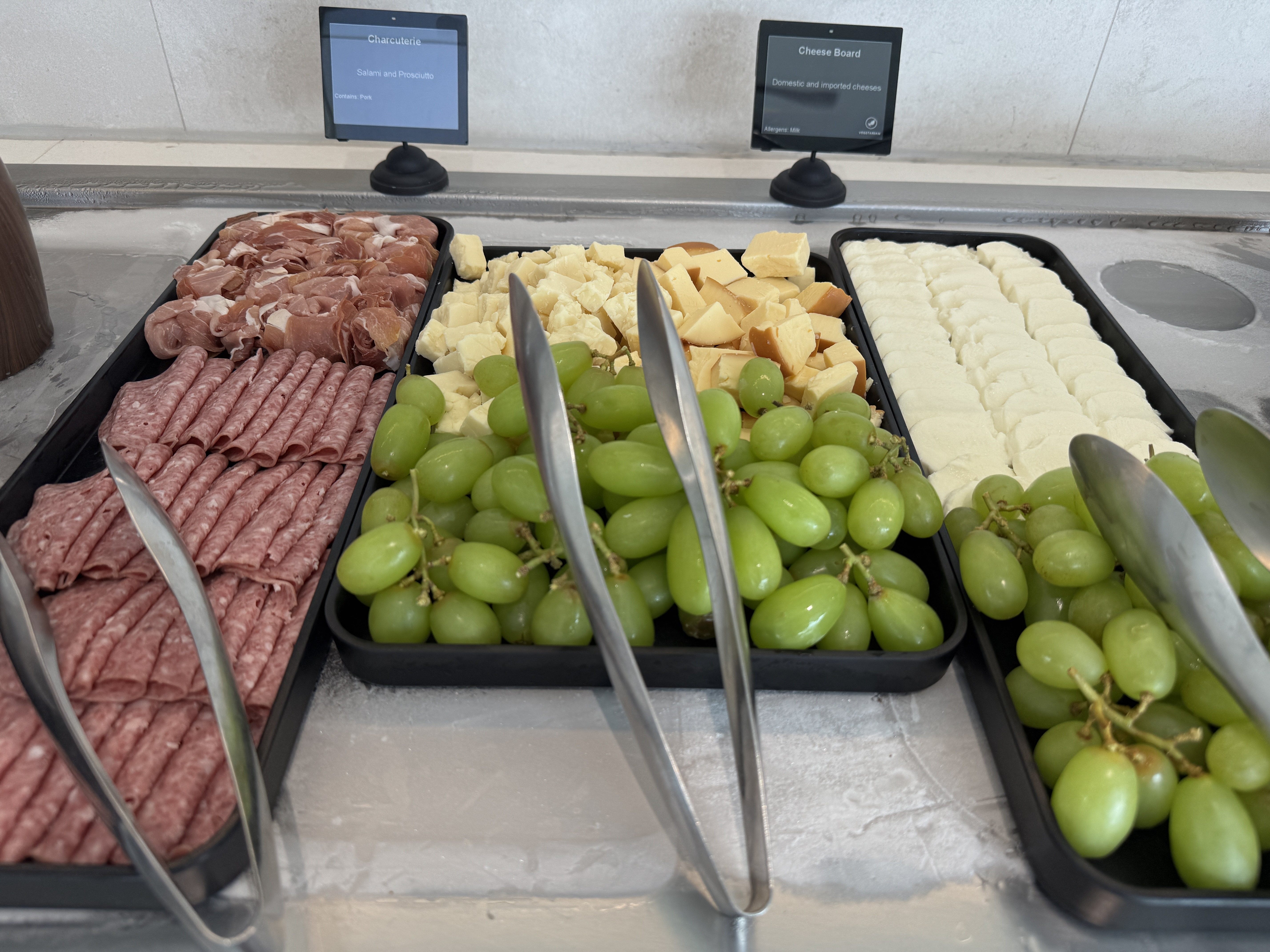 Admirals Club IAH charcuterie