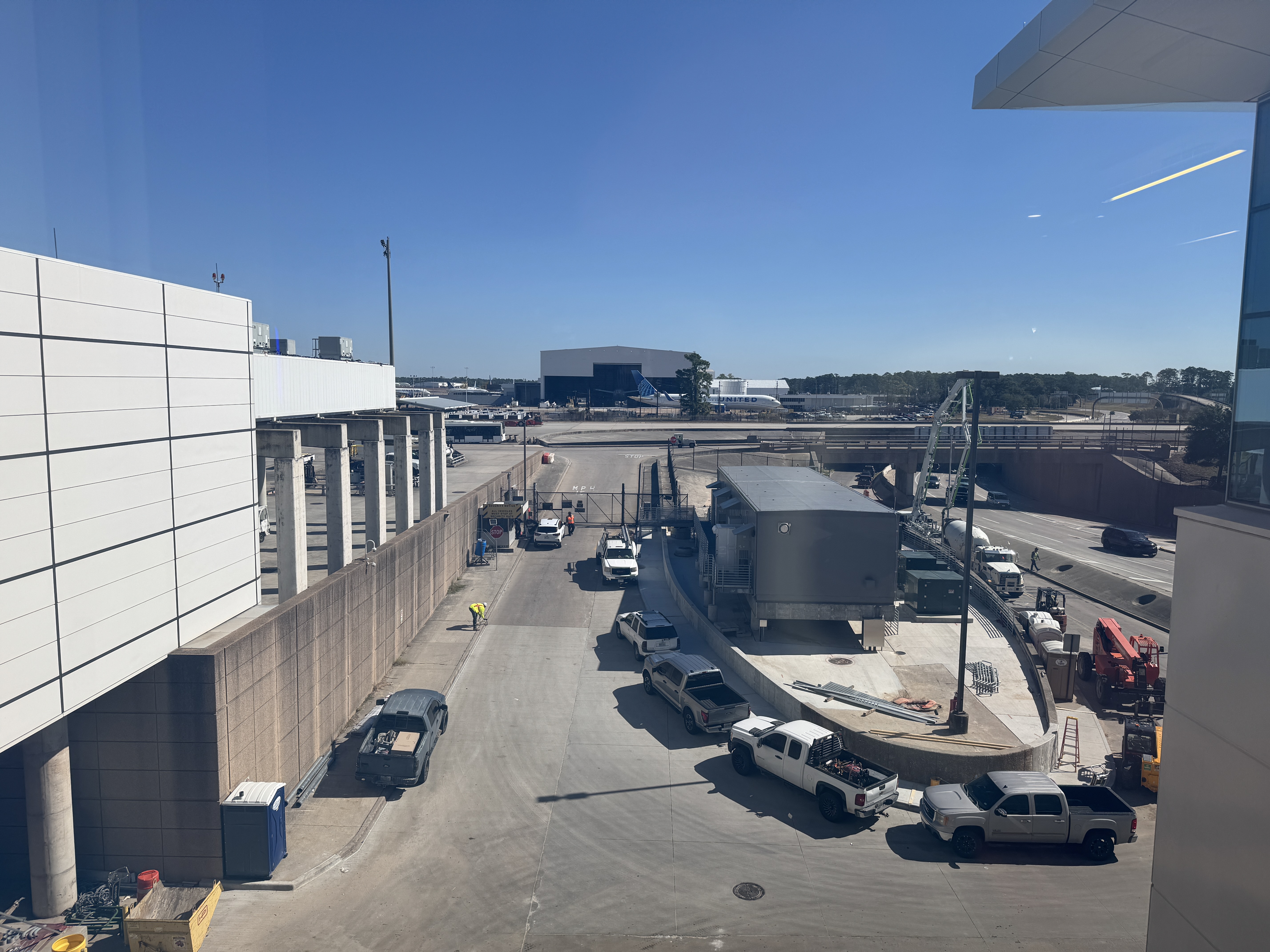 Air France Lounge IAH view from window