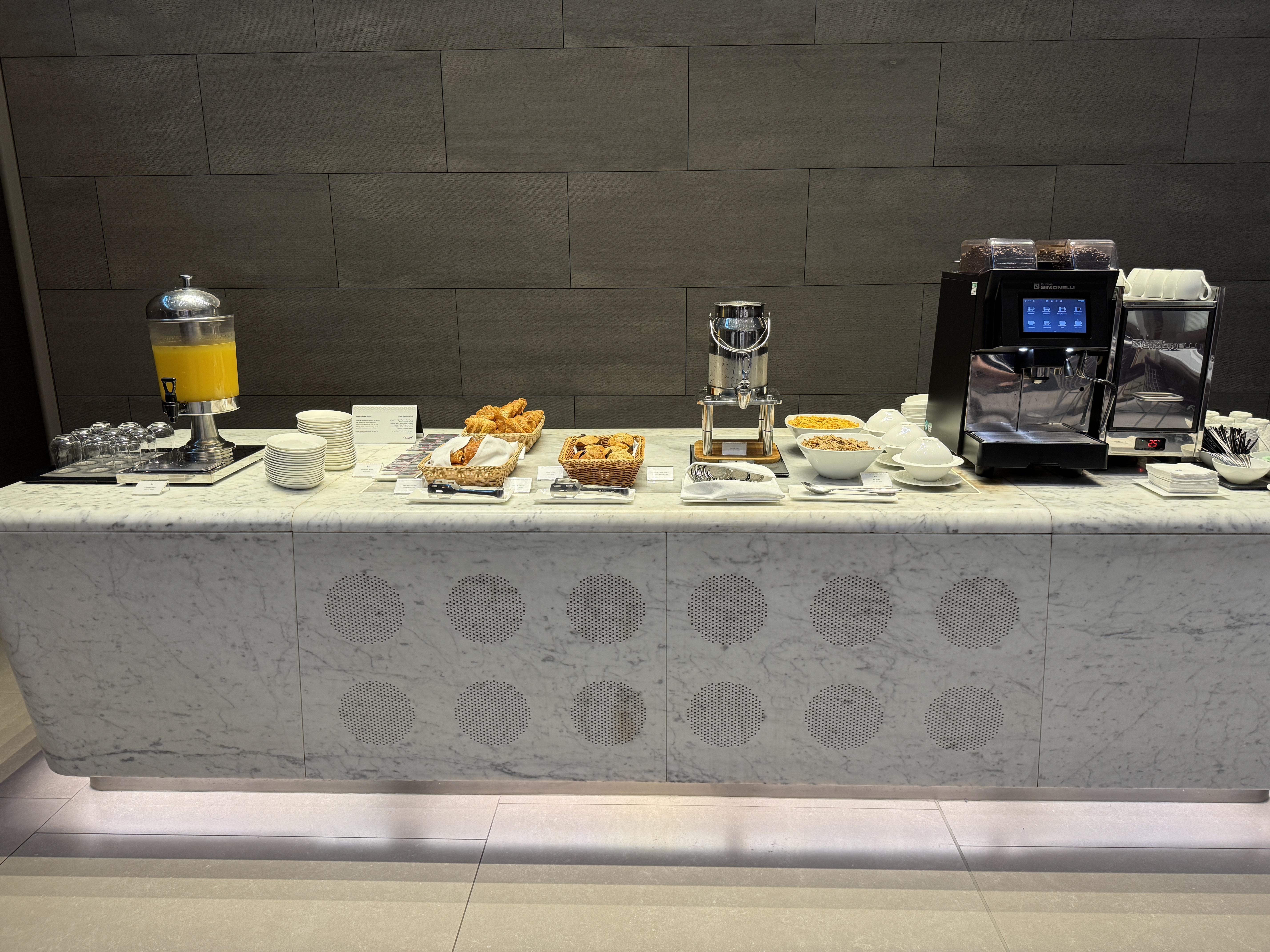 Al Mourjan Lounge DOH coffee station