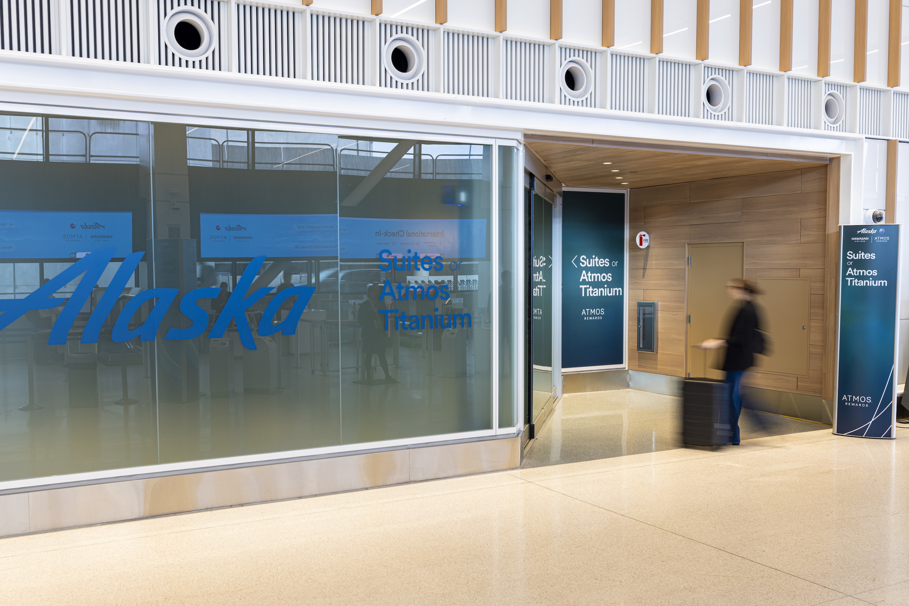 Alaska Airlines SEA Titanium lobby entrance