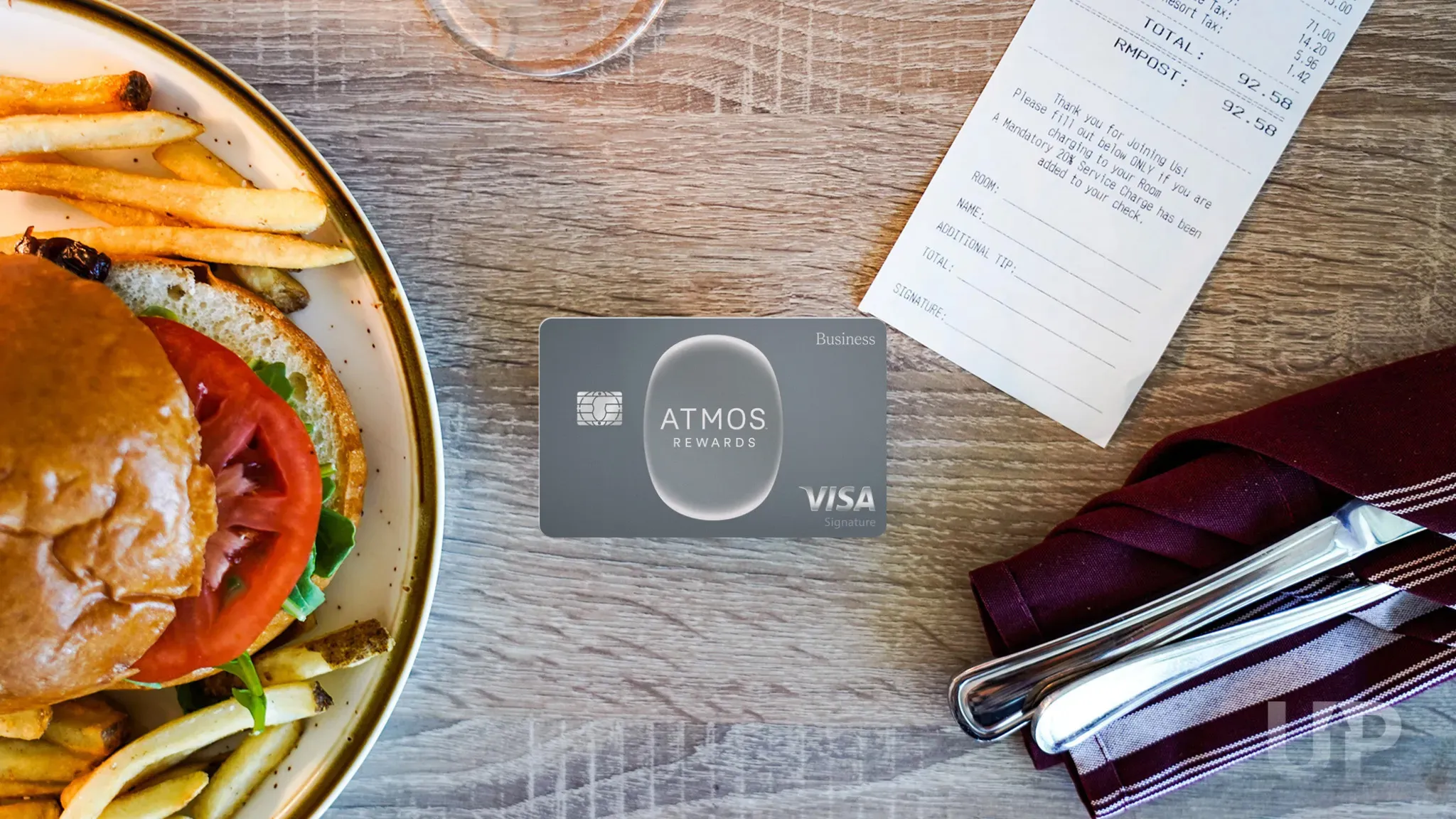 Alaska Atmos Business card restaurant