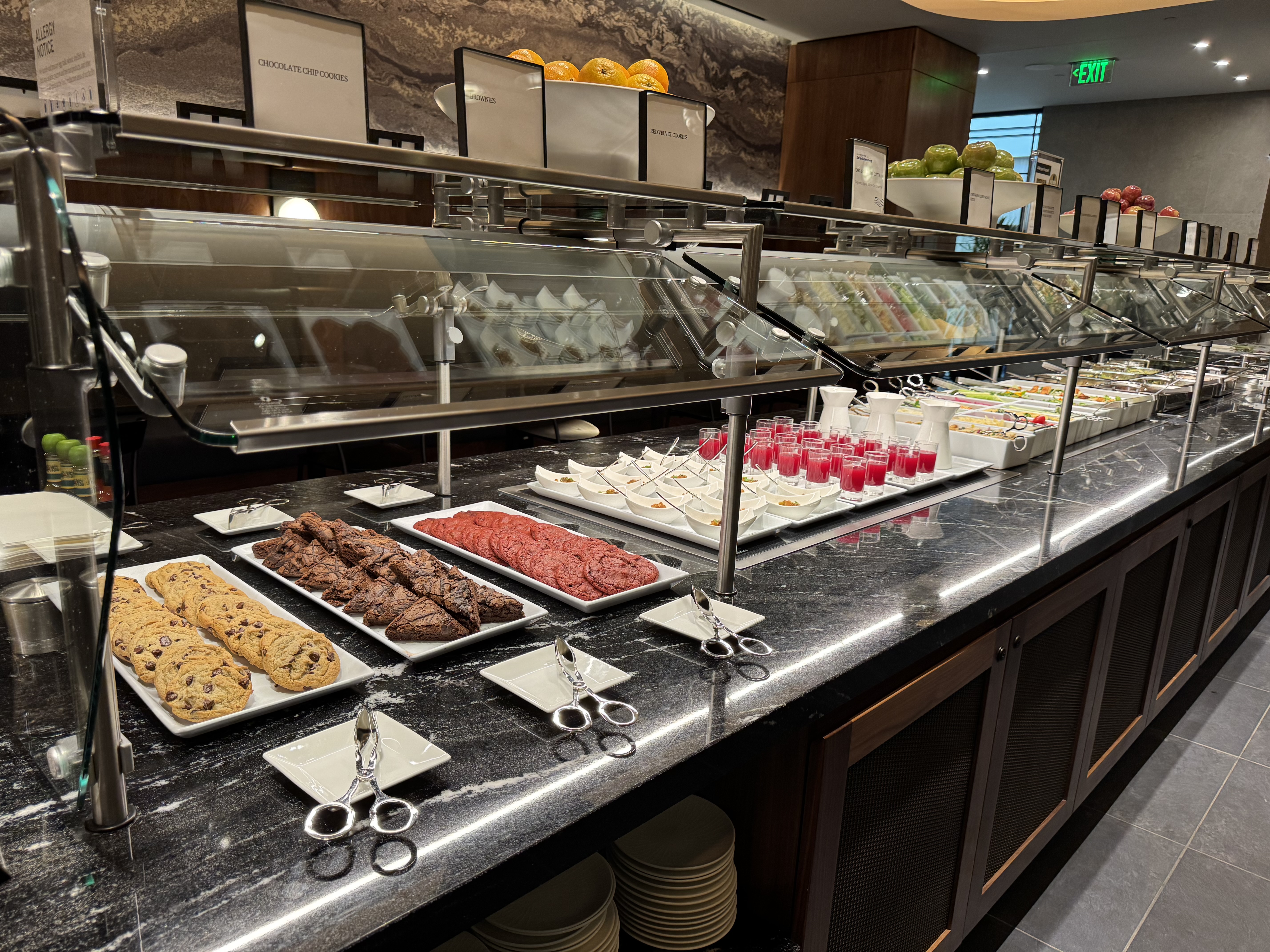 Amex Centurion Lounge SLC Buffet Desserts