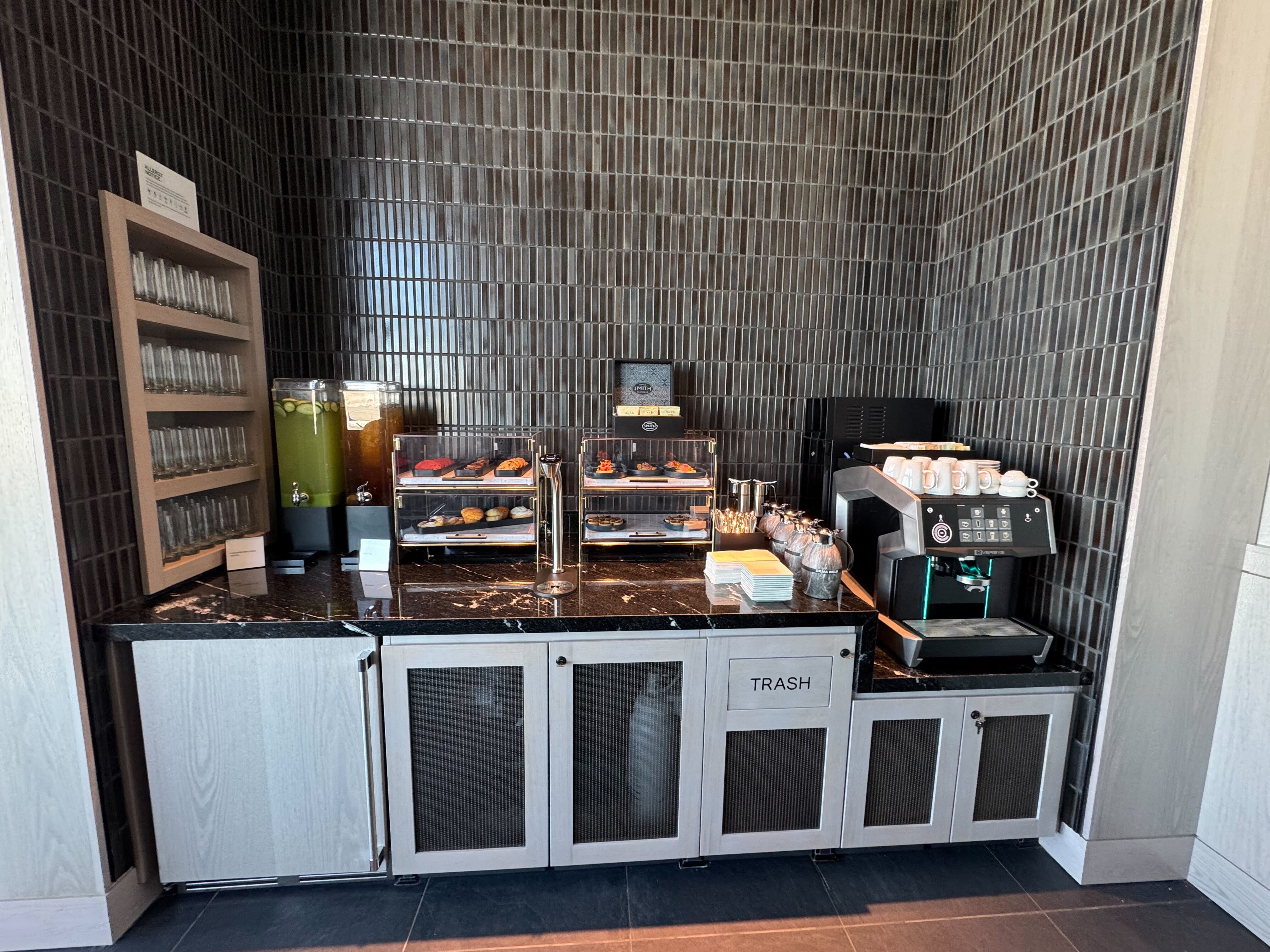 Amex Centurion Lounge SLC Centurion Area snacks