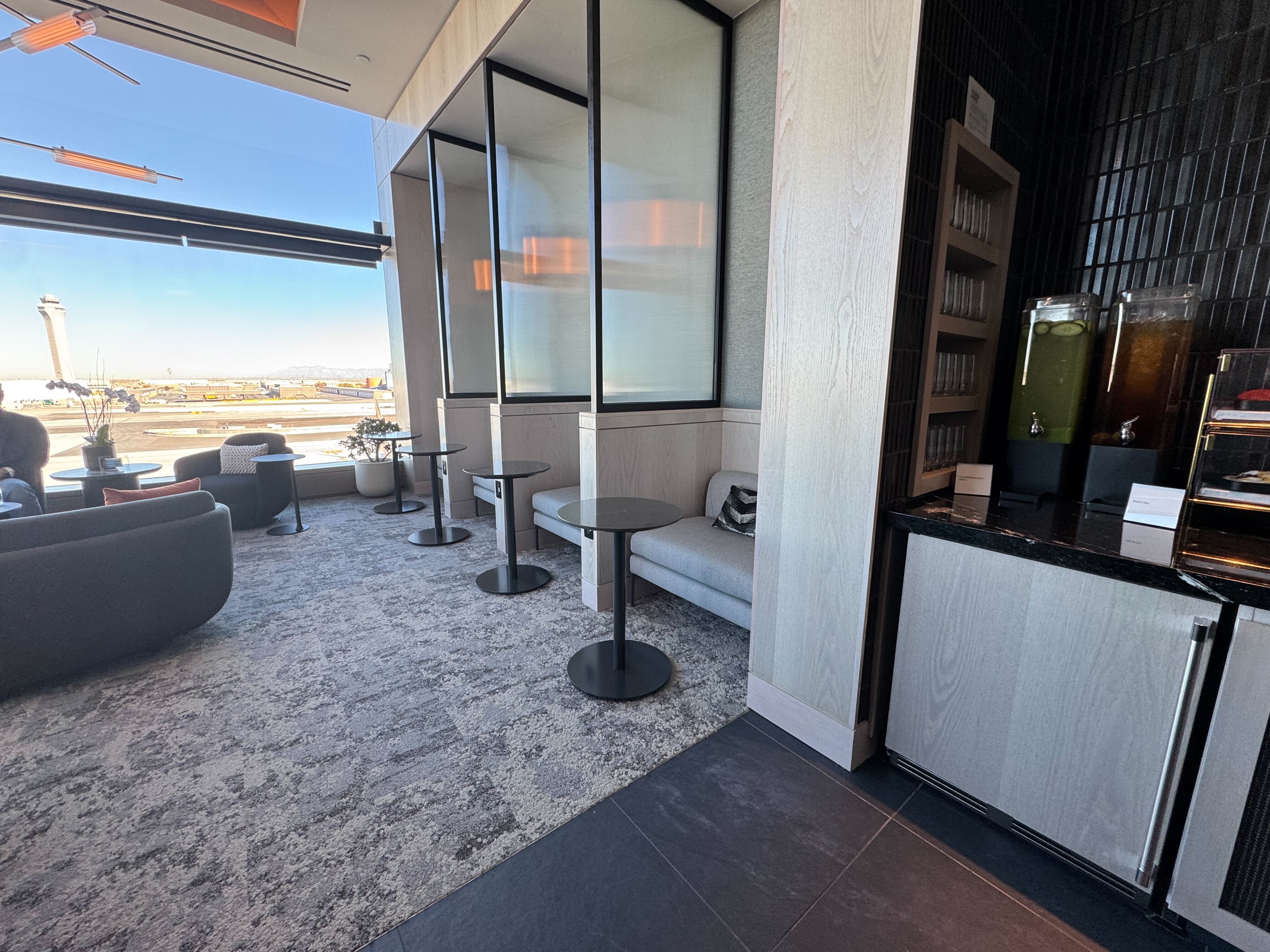 Amex Centurion Lounge SLC Centurion Area wall seating