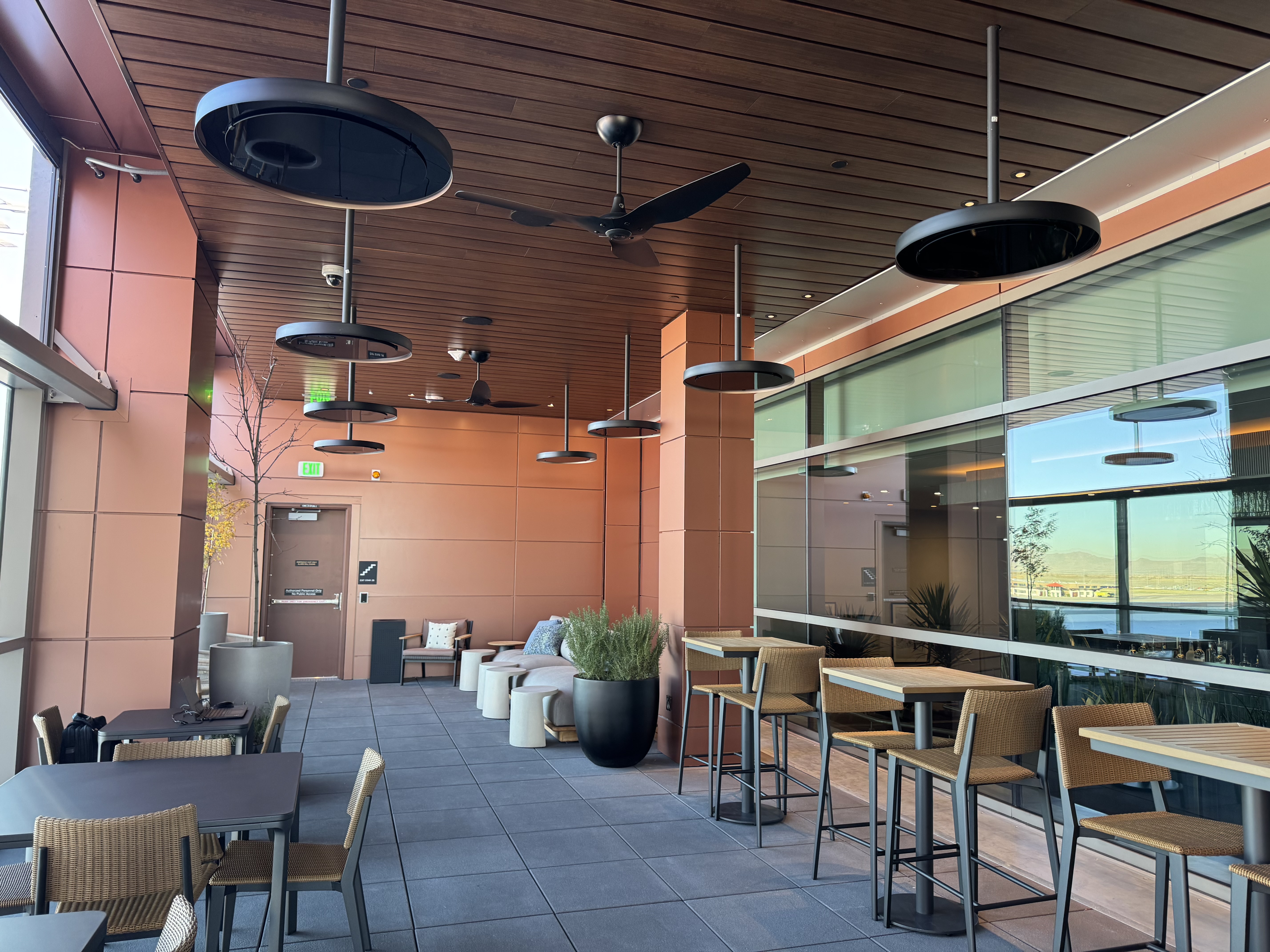 Amex Centurion Lounge SLC Outdoor Terrace Seating Amex Centurion Lounge SLC Outdoor Terrace Seating