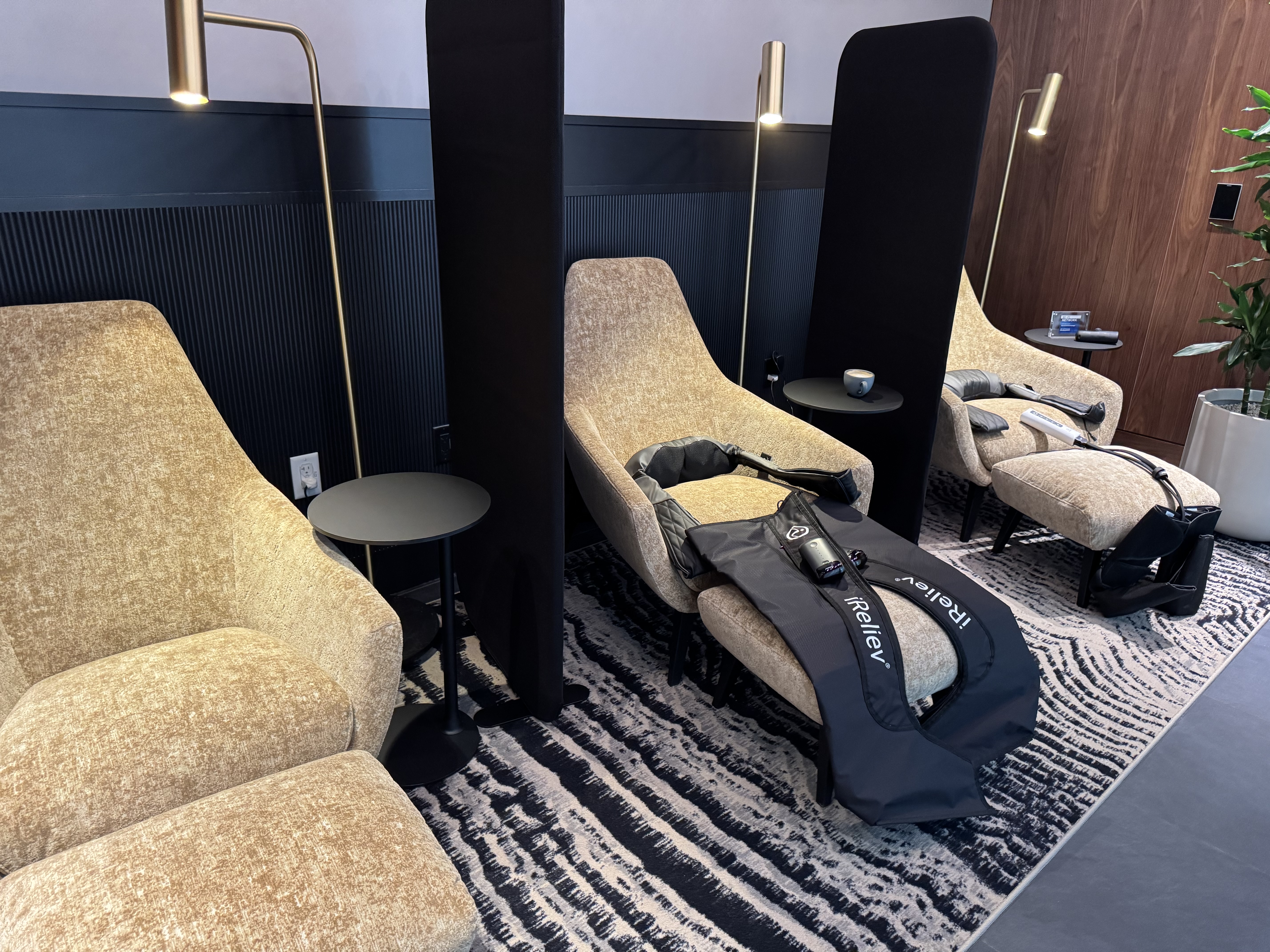 Amex Centurion Lounge SLC Recovery Chairs