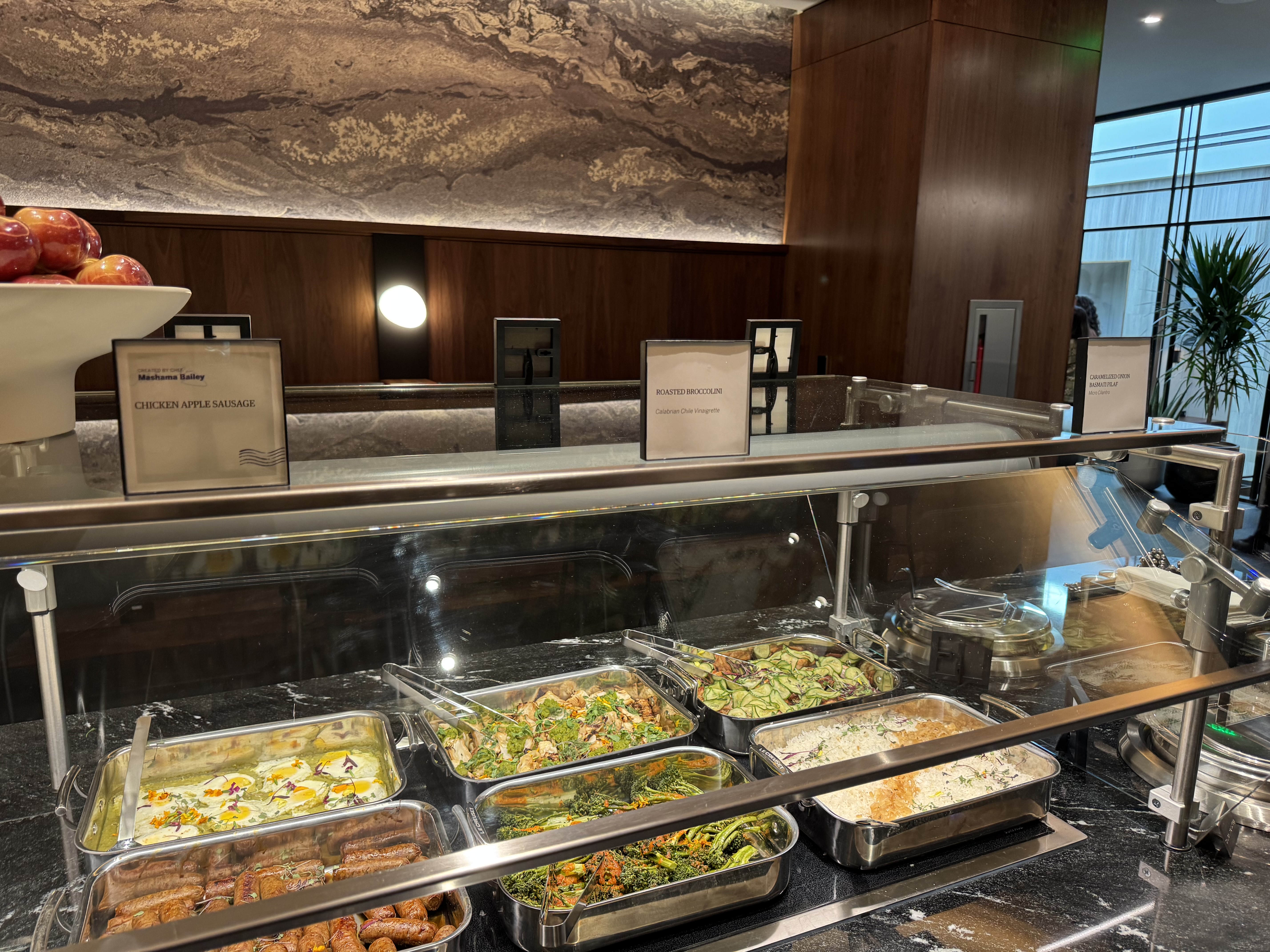 Amex Centurion Lounge SLC Seasonal Menu