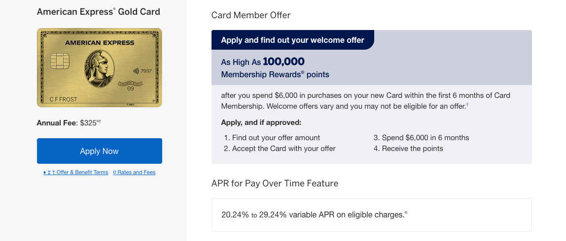 Amex Gold Card 100k offer August 11 2025 Amex Gold Card 100k offer August 11 2025