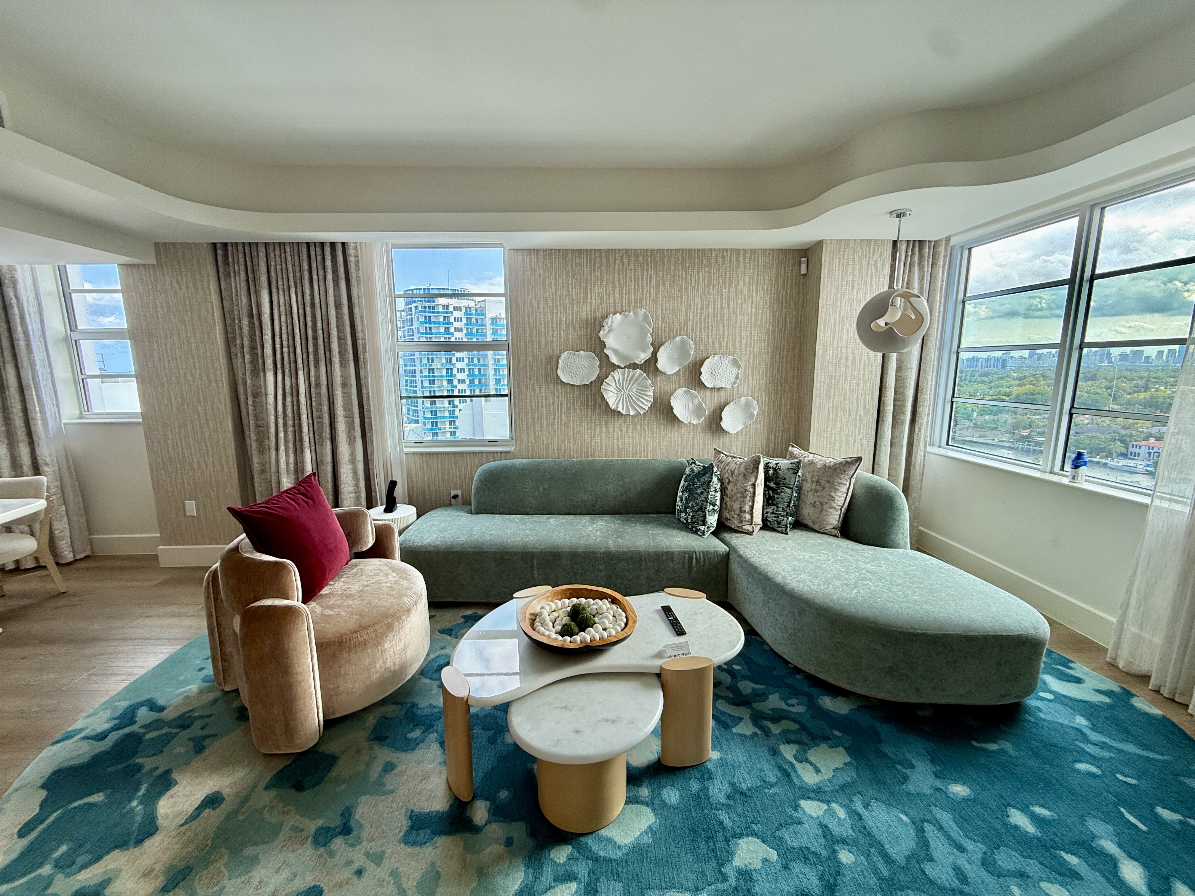 Andaz Miami Beach Resort Skyline View Suite Sitting Room Furniture Andaz Miami Beach Resort Skyline View Suite Sitting Room Furniture