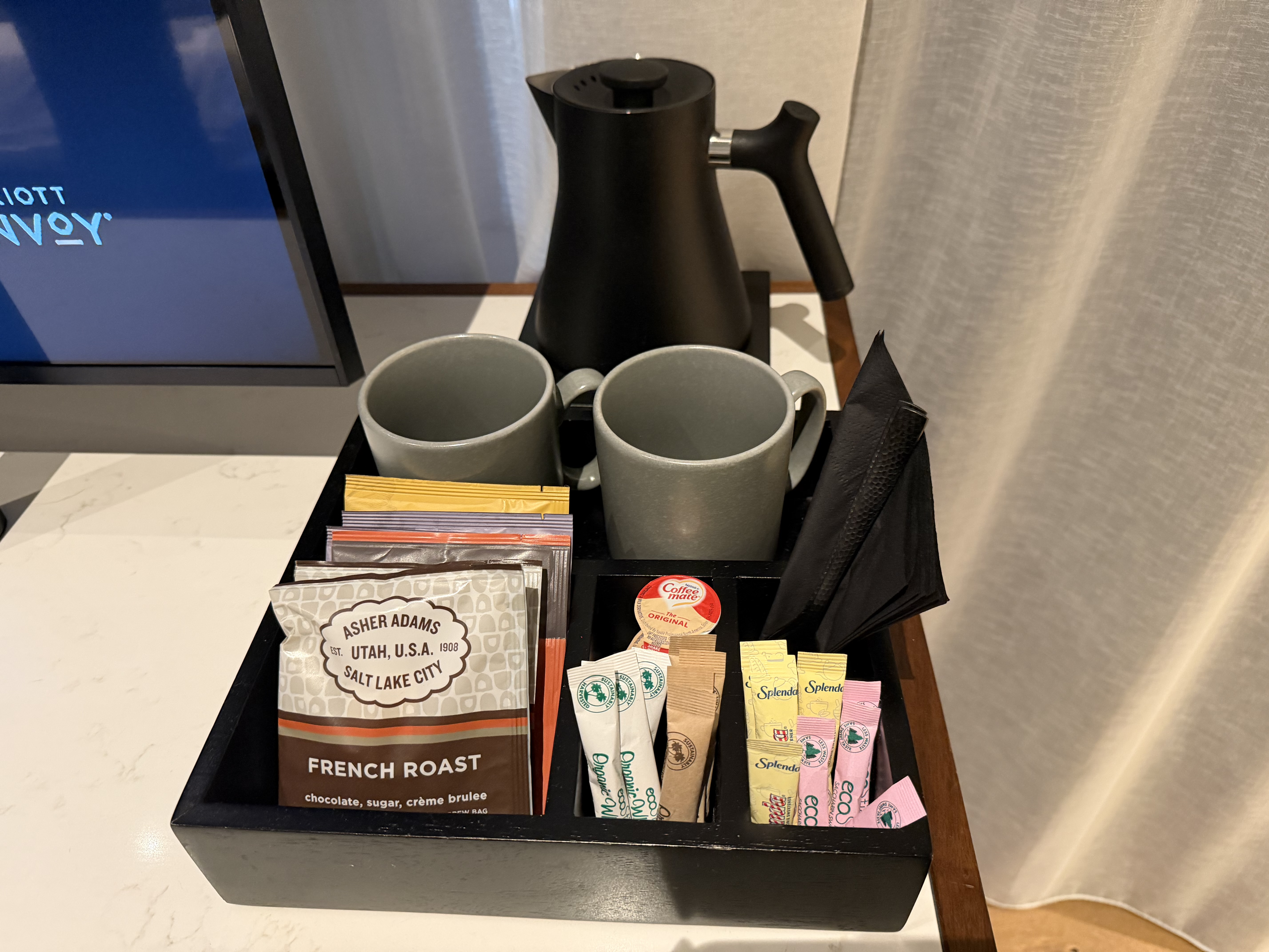 Asher Adams Hotel Complimentary Tea Coffee