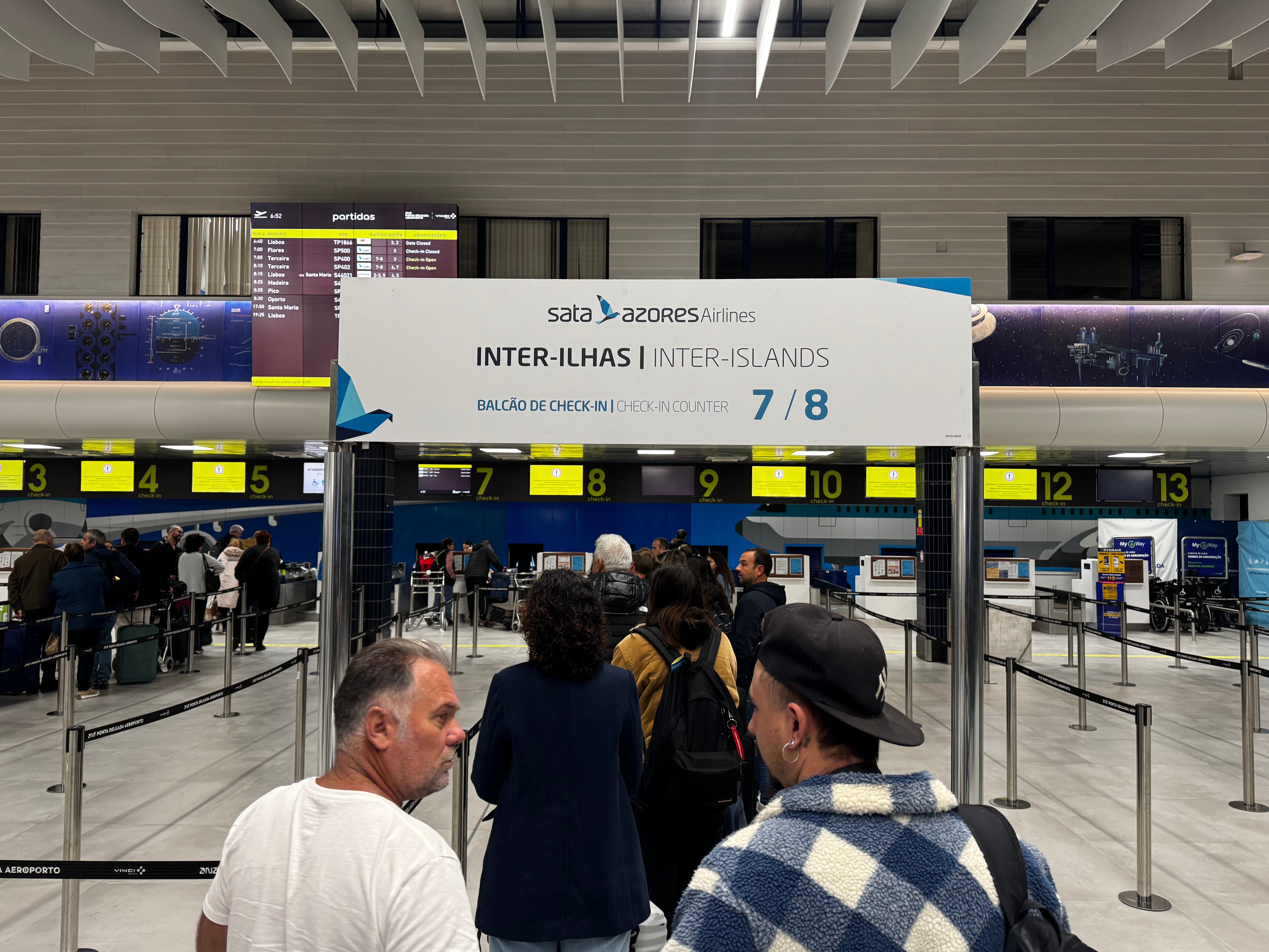 Azores Airlines check in inter island PDL