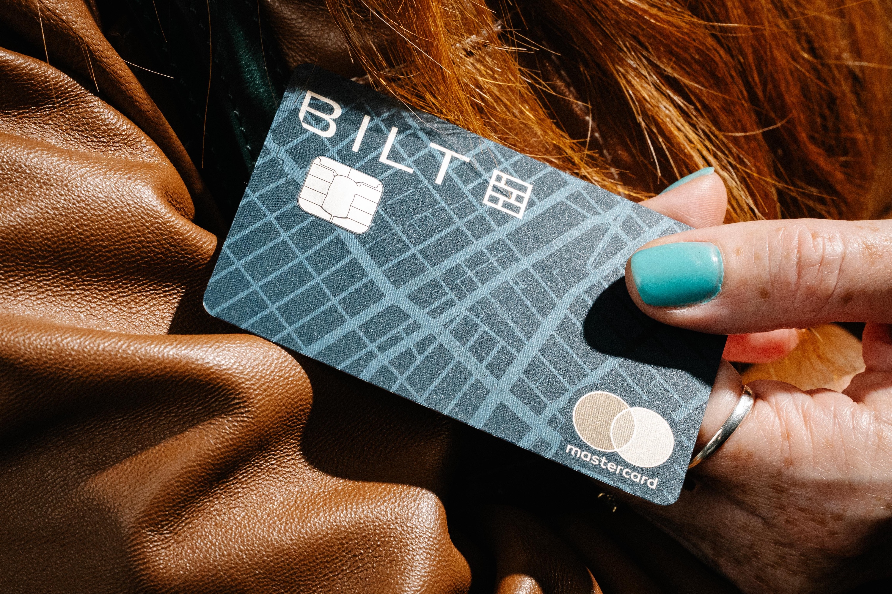 Bilt Blue Card airport closeup Bilt Blue Card airport closeup