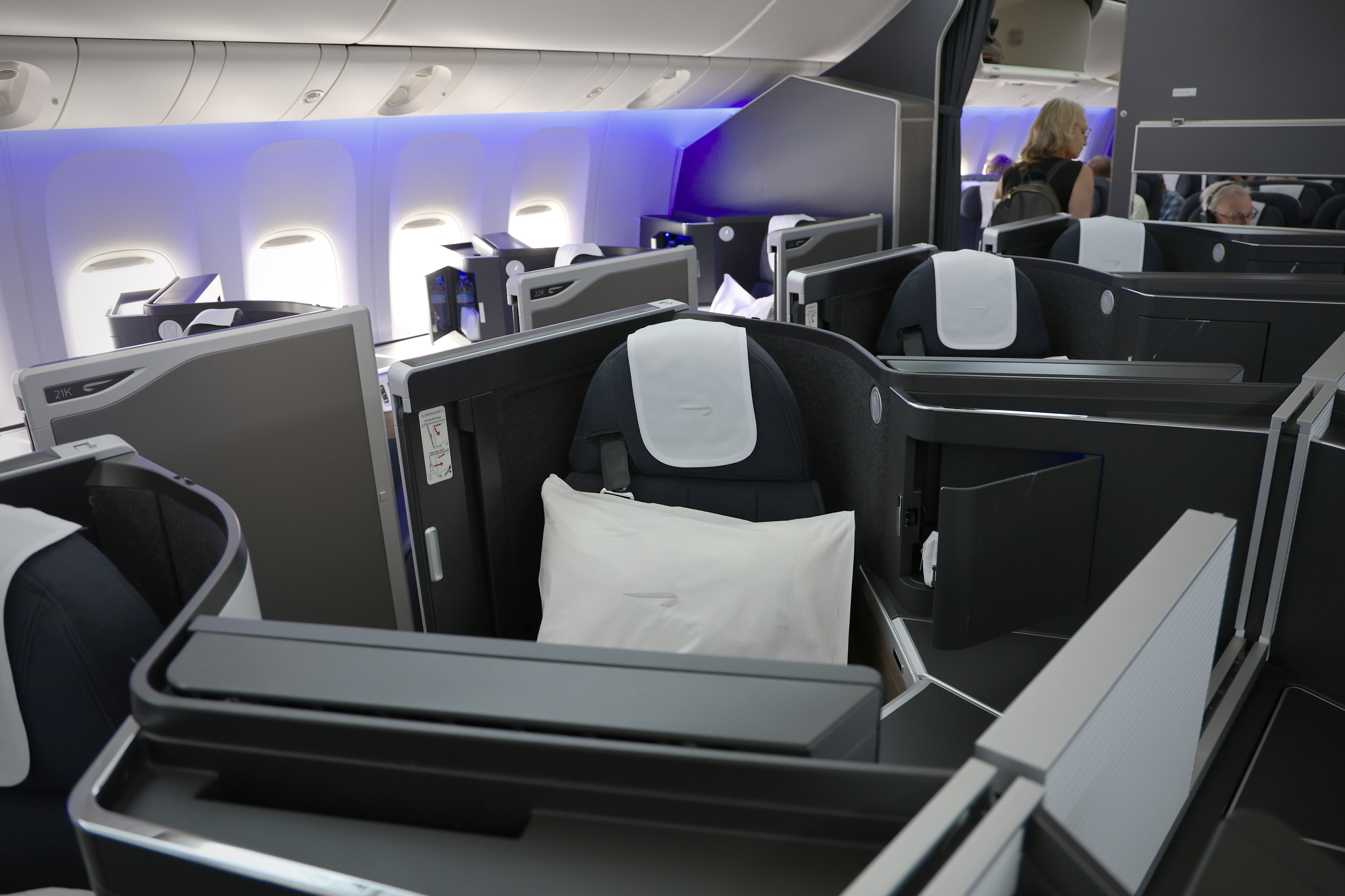 British Airways Club Suite Cabin Toward Back Upgraded Points LLC 3