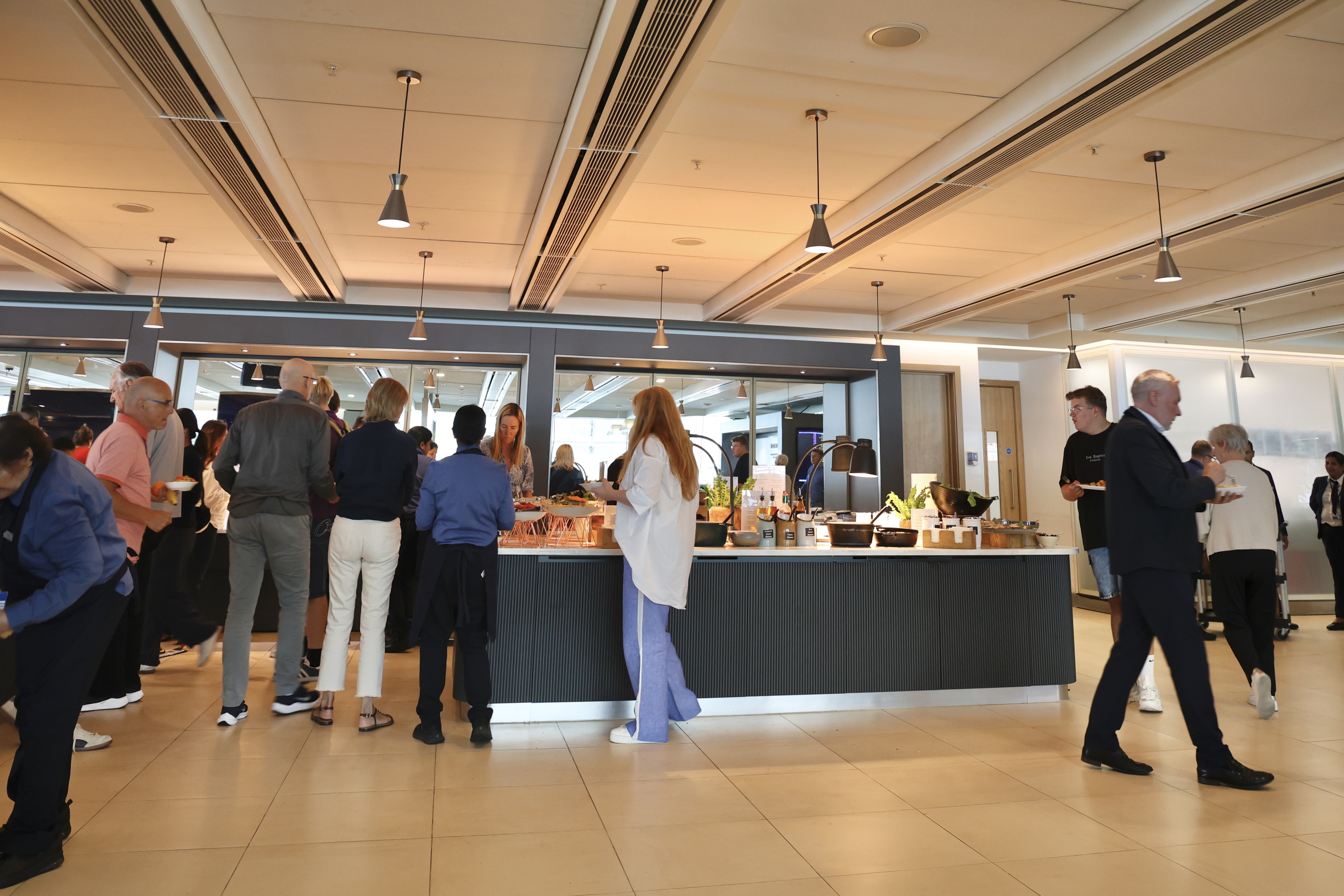 ORD British Airways First Lounge British Airways Lounge Heathrow Buffet Upgraded Points LLC 3