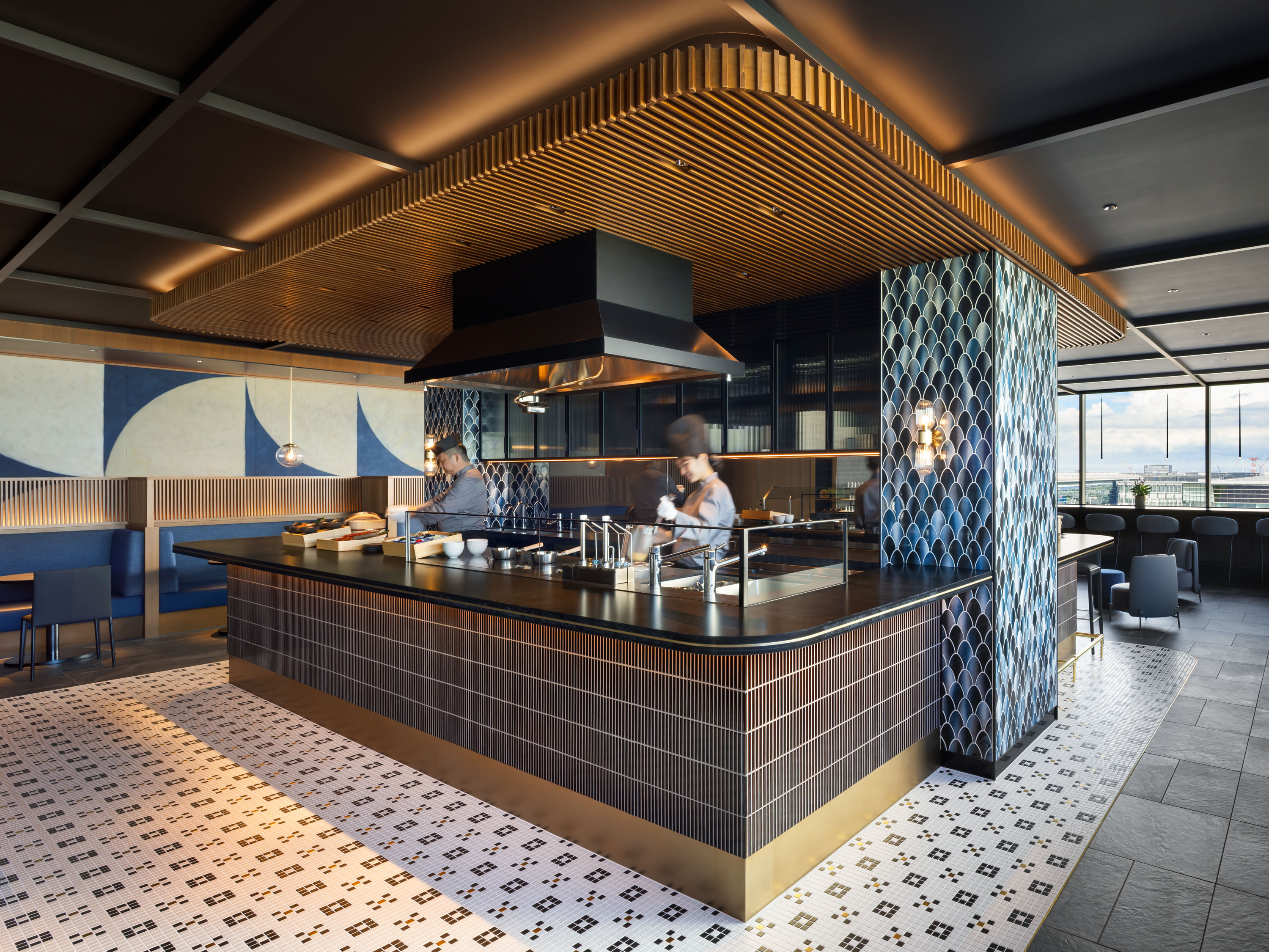 Centurion Lounge Haneda HND live kitchen