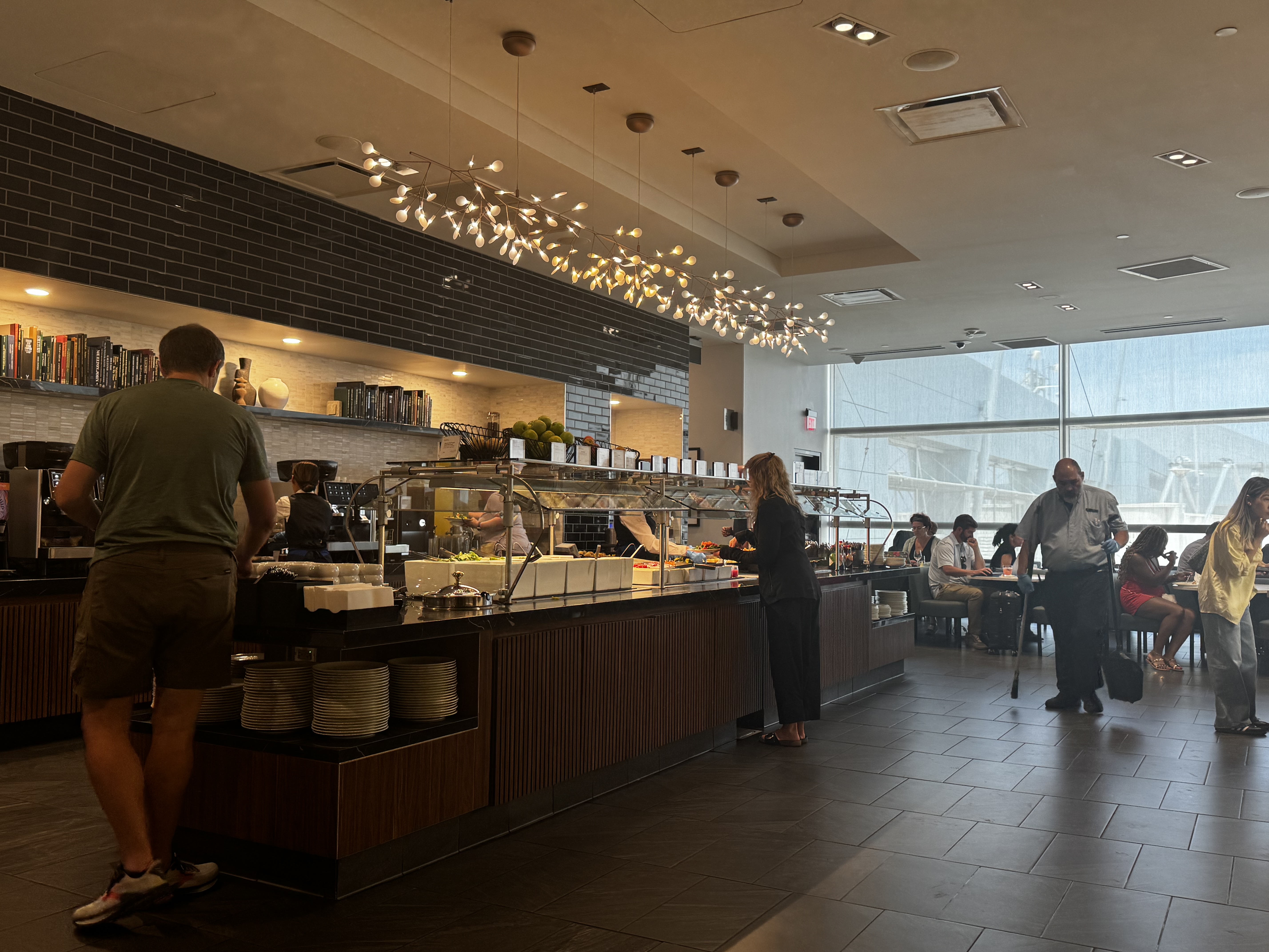 Centurion Lounge Las Vegas buffet area Centurion Lounge Las Vegas buffet area