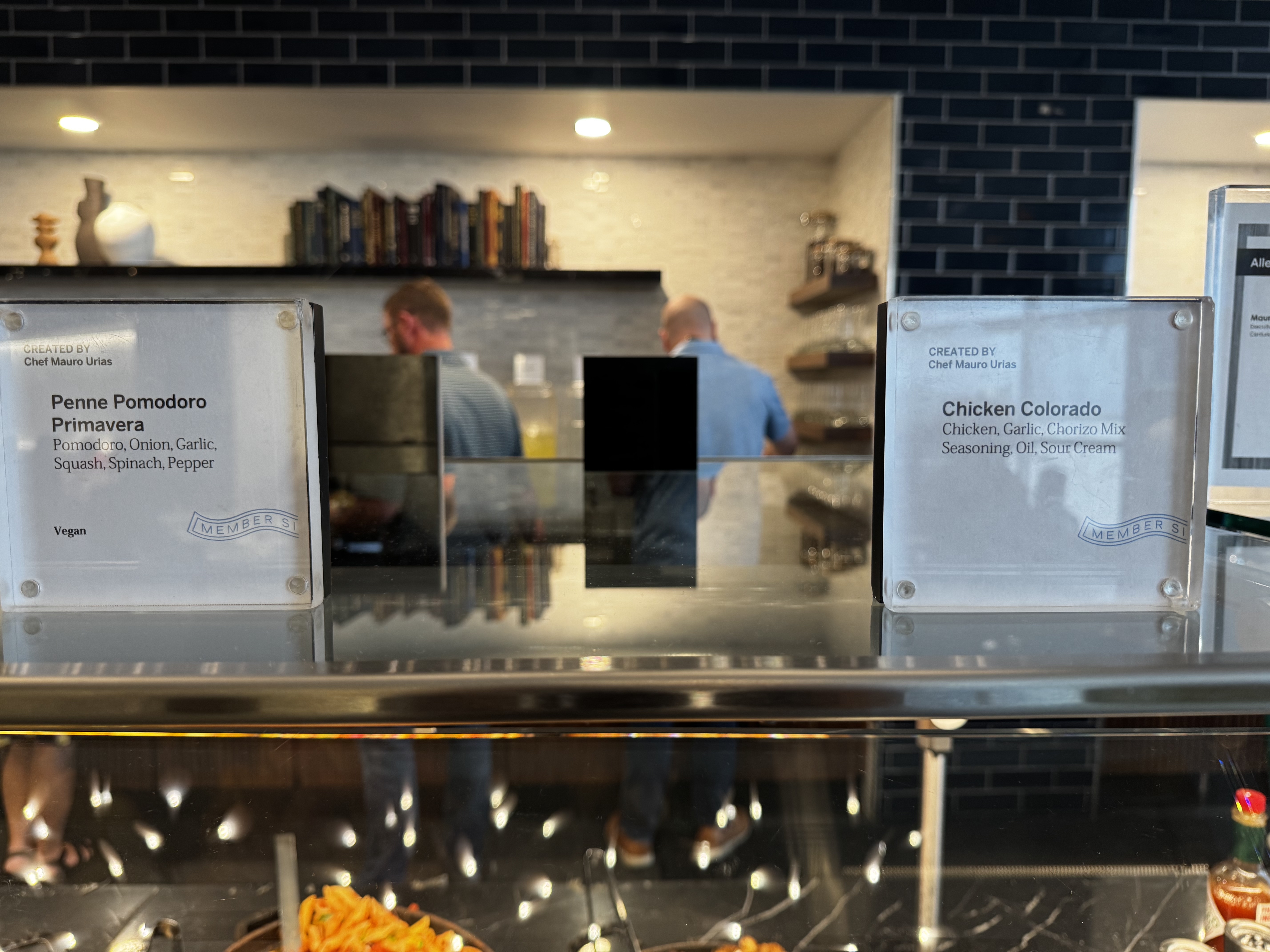 Centurion Lounge Las Vegas buffet signs Centurion Lounge Las Vegas buffet signs