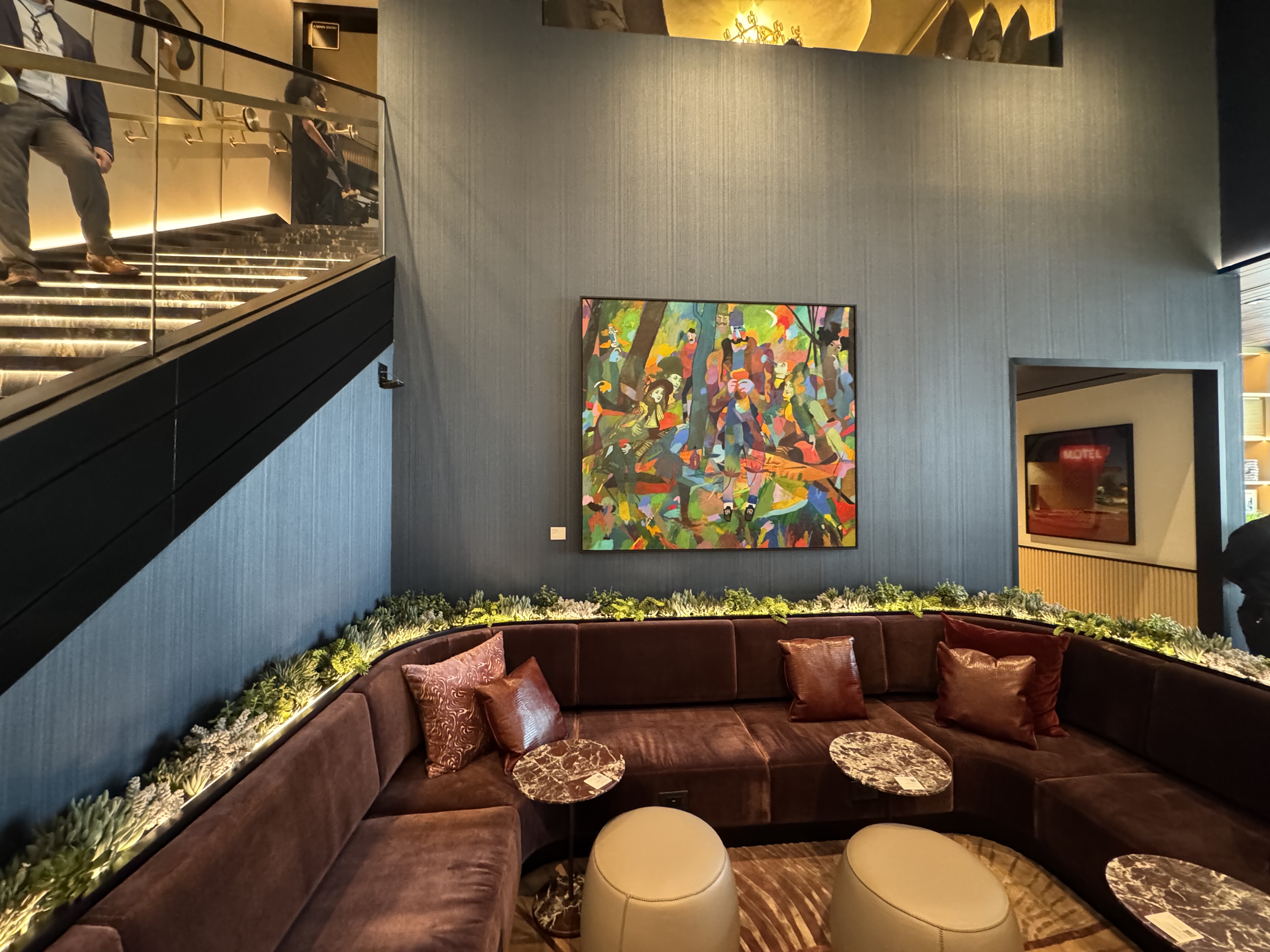 Chase Sapphire Lounge LAS Seating Two Floors