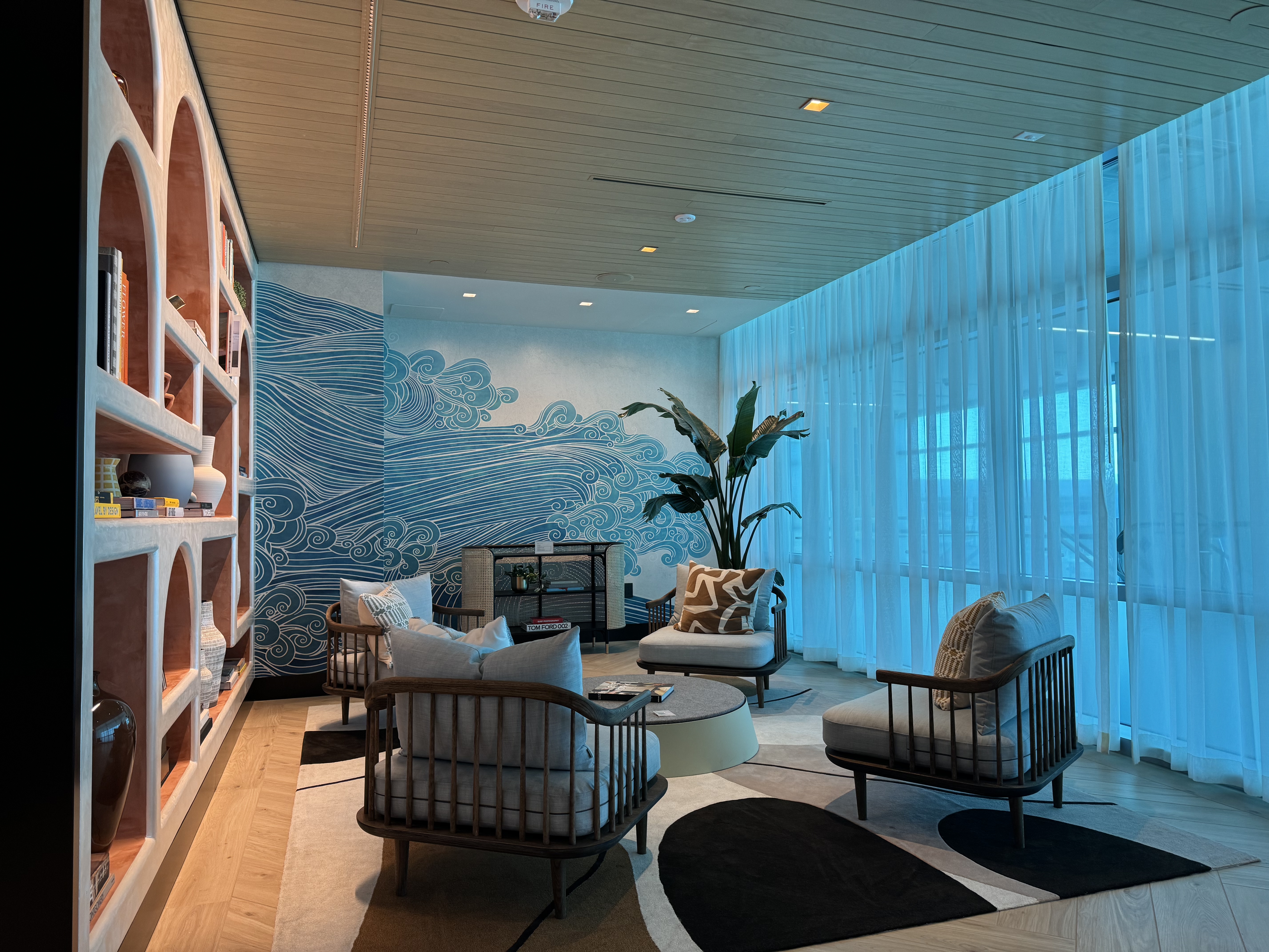 Chase Sapphire Lounge San Diego front seating area Chase Sapphire Lounge San Diego front seating area