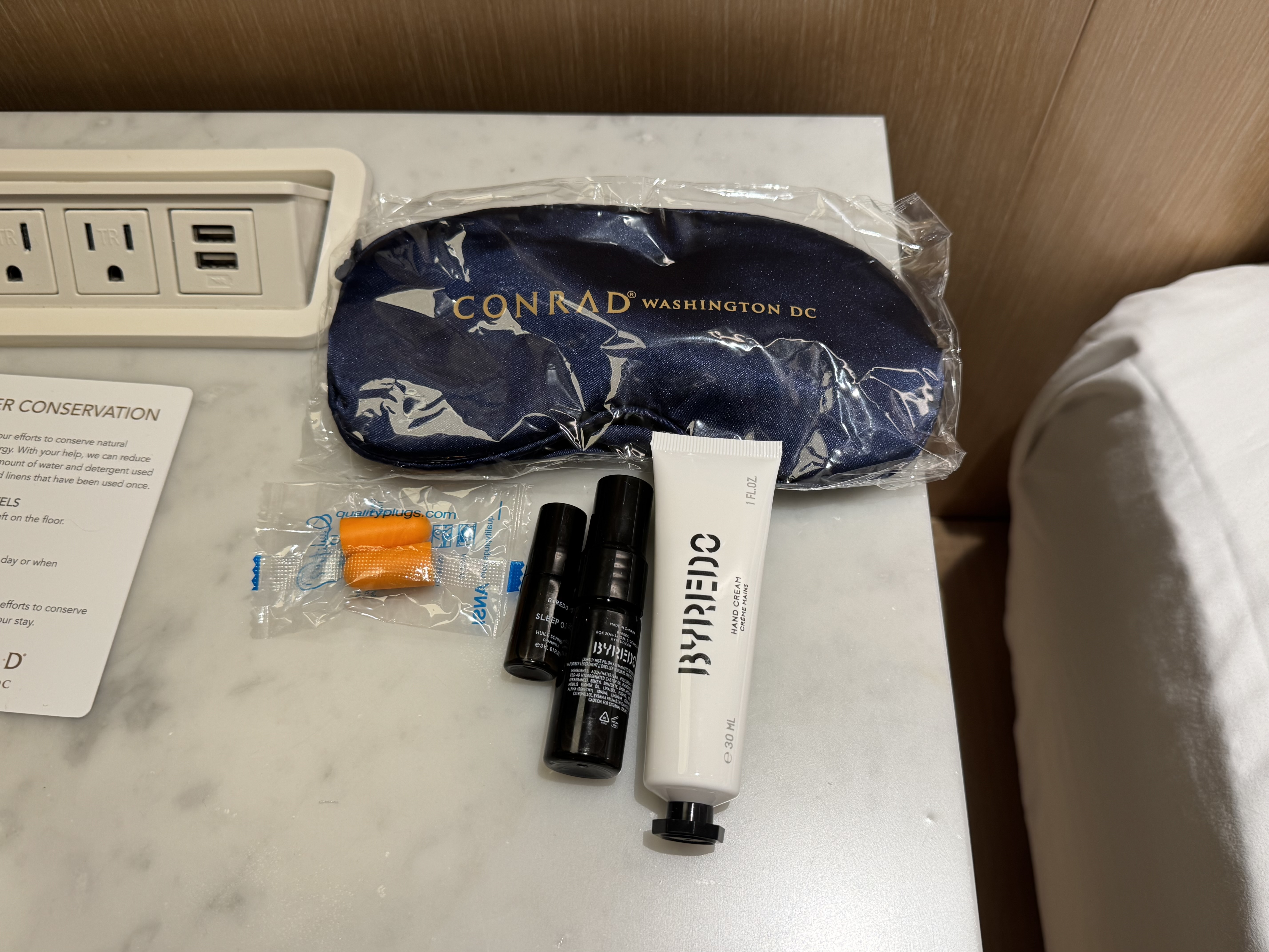 Conrad Washington DC Sleep Amenities Conrad Washington DC Sleep Amenities
