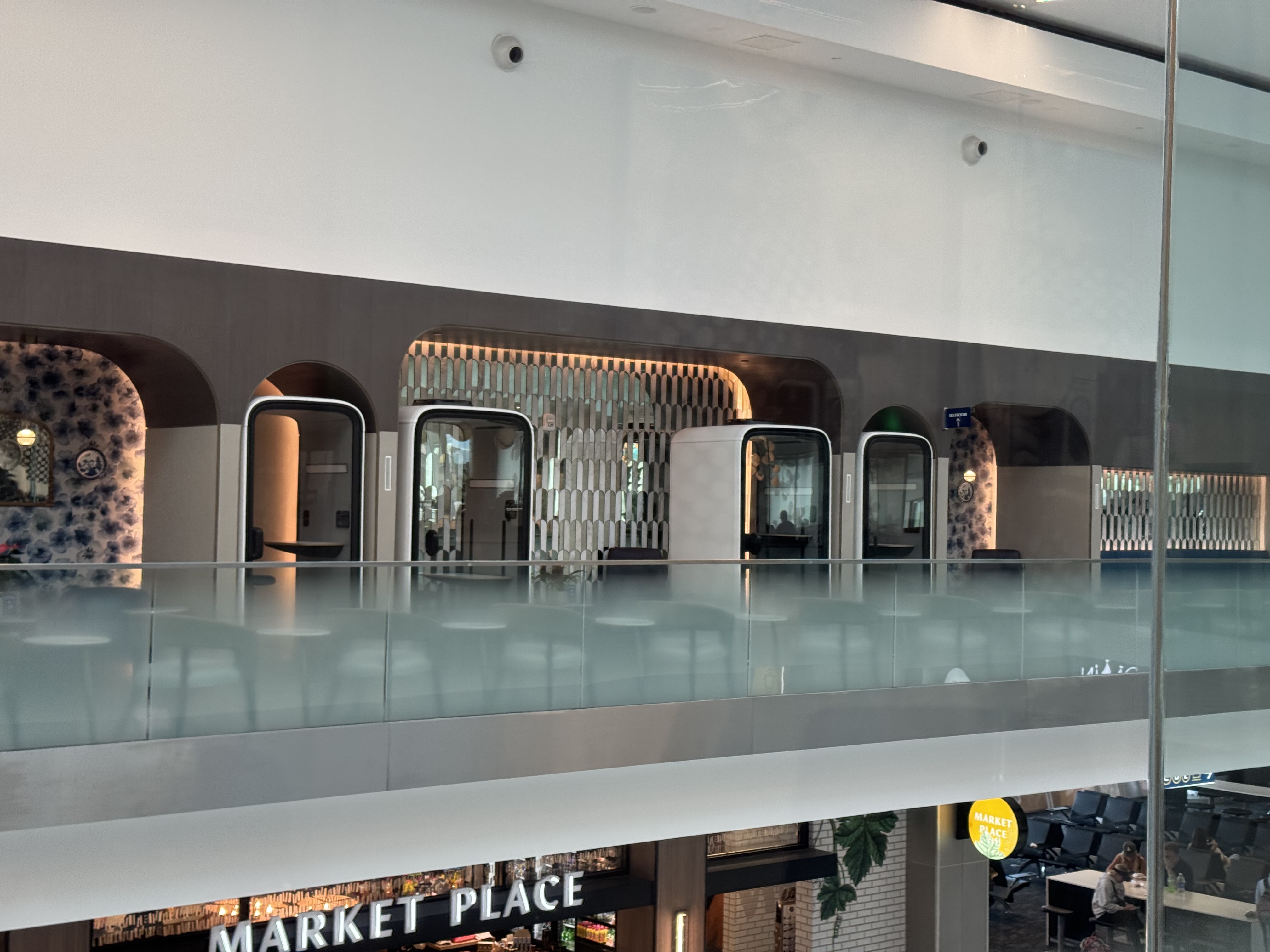 Delta Sky Club CLT Multiple Phone Booths Delta Sky Club CLT Multiple Phone Booths