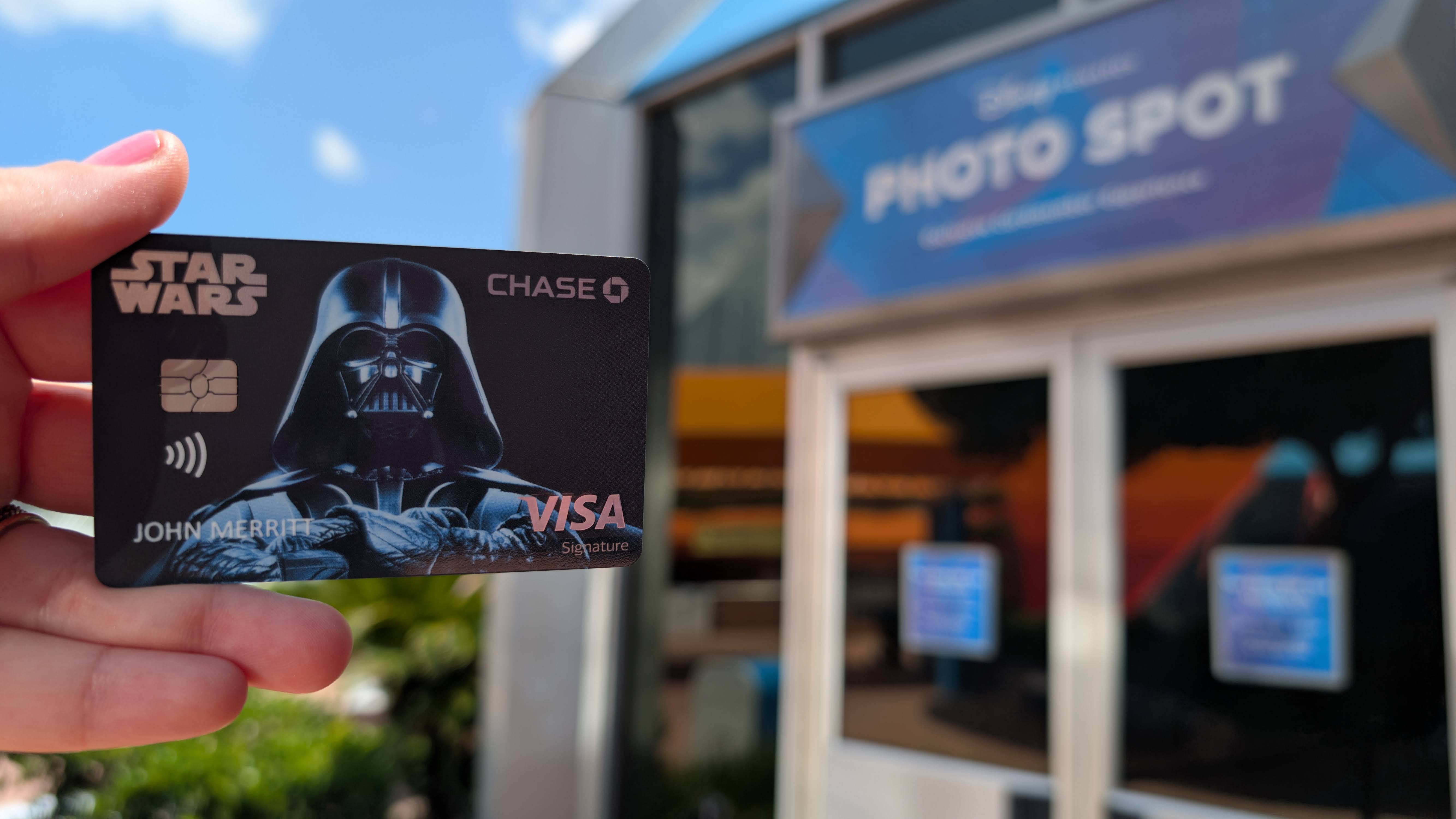 Disney Visa card at EPCOT cardholder photo spot
